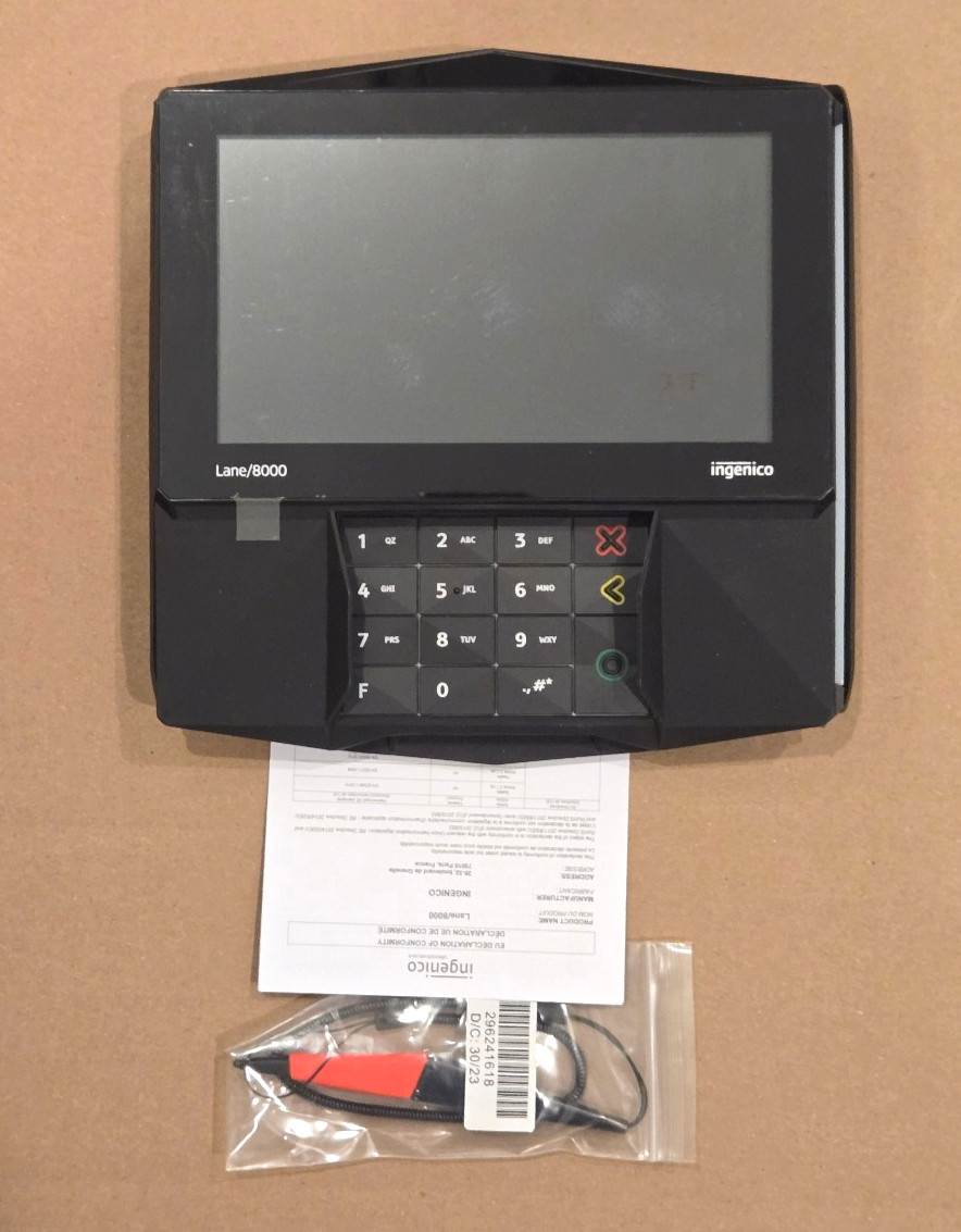 Ingenico Lane 8000 PRH30312953A Payment Terminal LAN800 – New Sealed