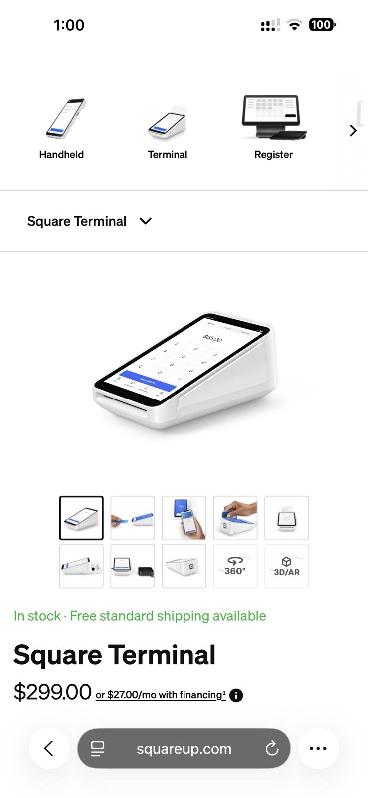 Square Terminal POS Credit Card Terminal – Square Terminal Credit Card Terminals