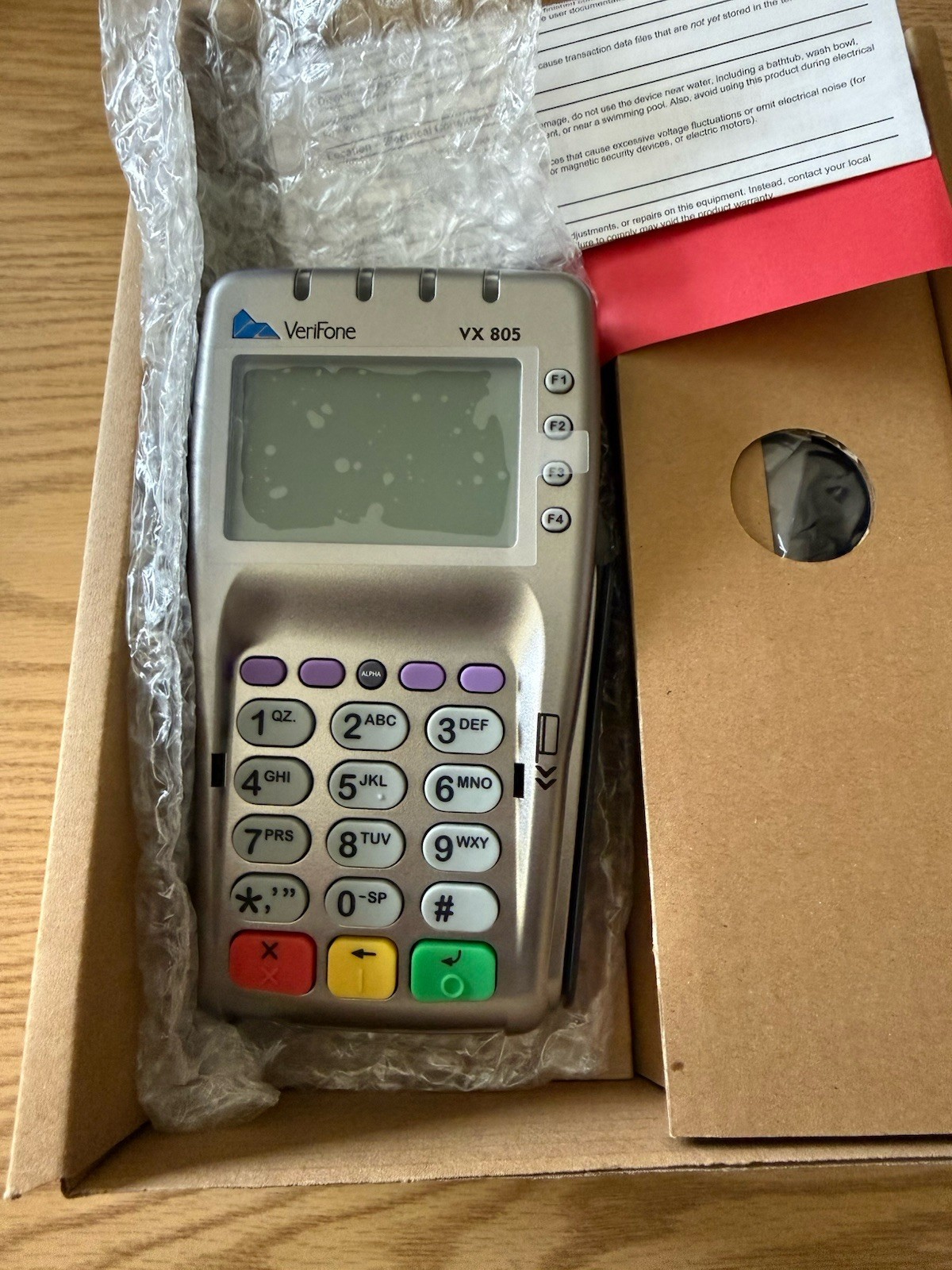 New Verifone VX-805 Pin Pad Card Reader 160mb Keypad