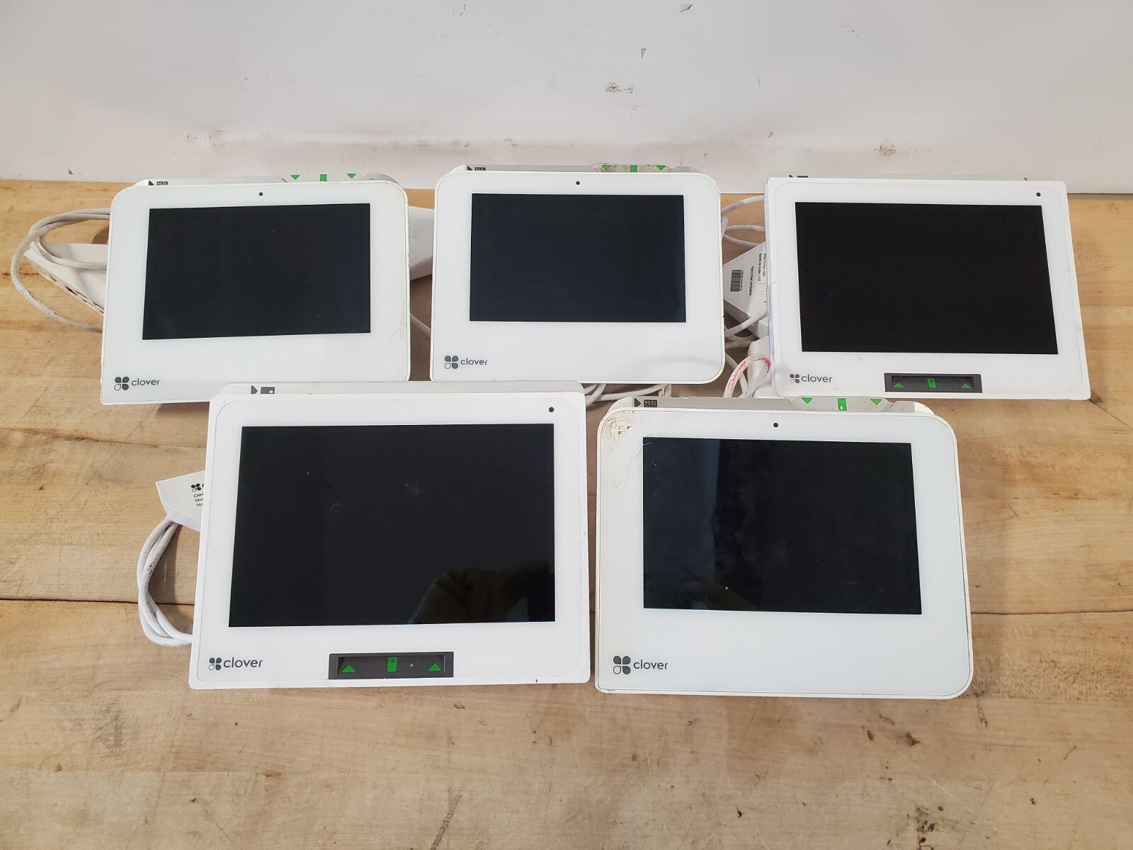 Lot of 5 Clover / Clover Mini POS Systems, Untested, 1 Cracked, See Pics