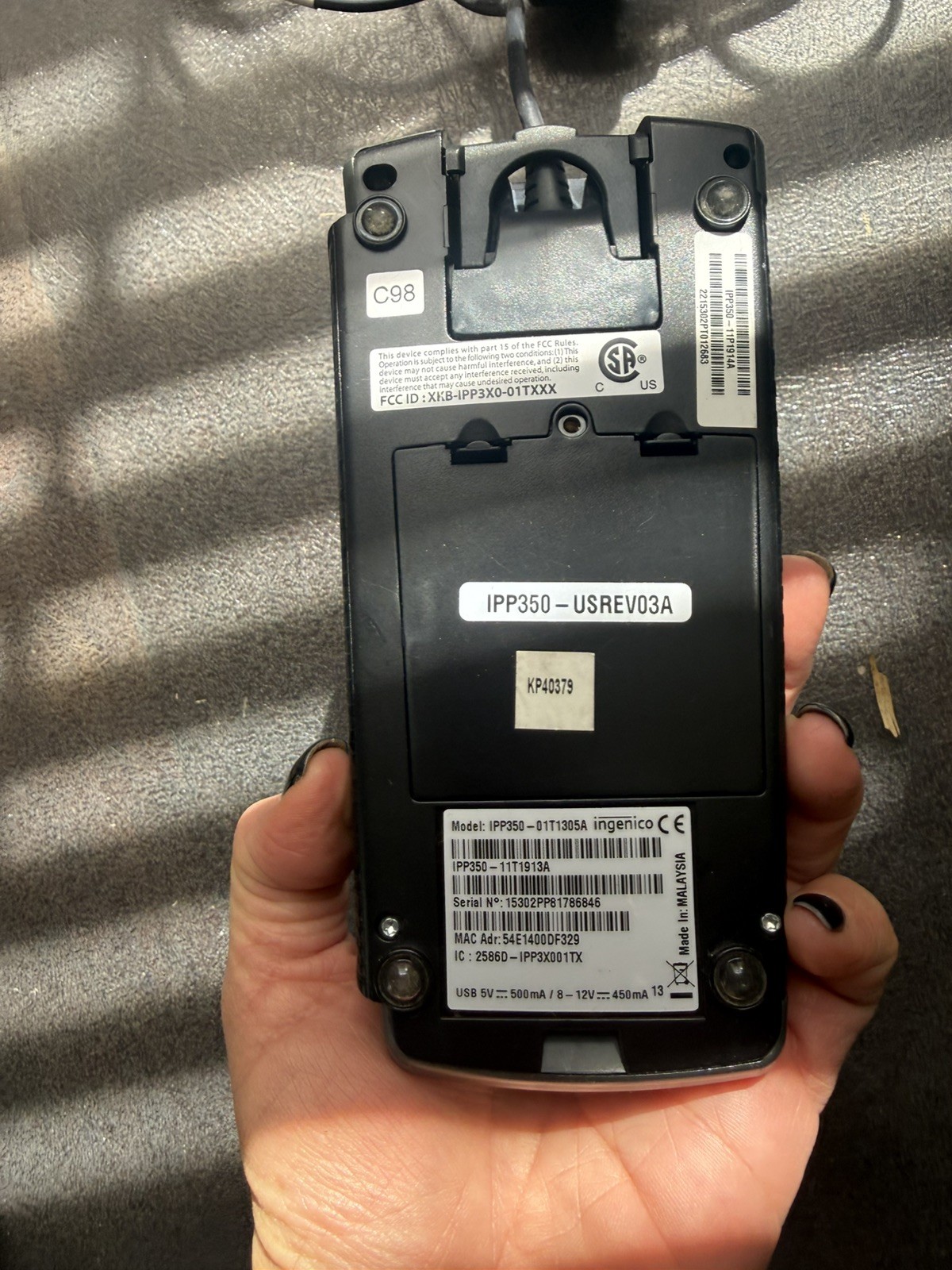 Ingenico IPP350 Credit Card Terminal