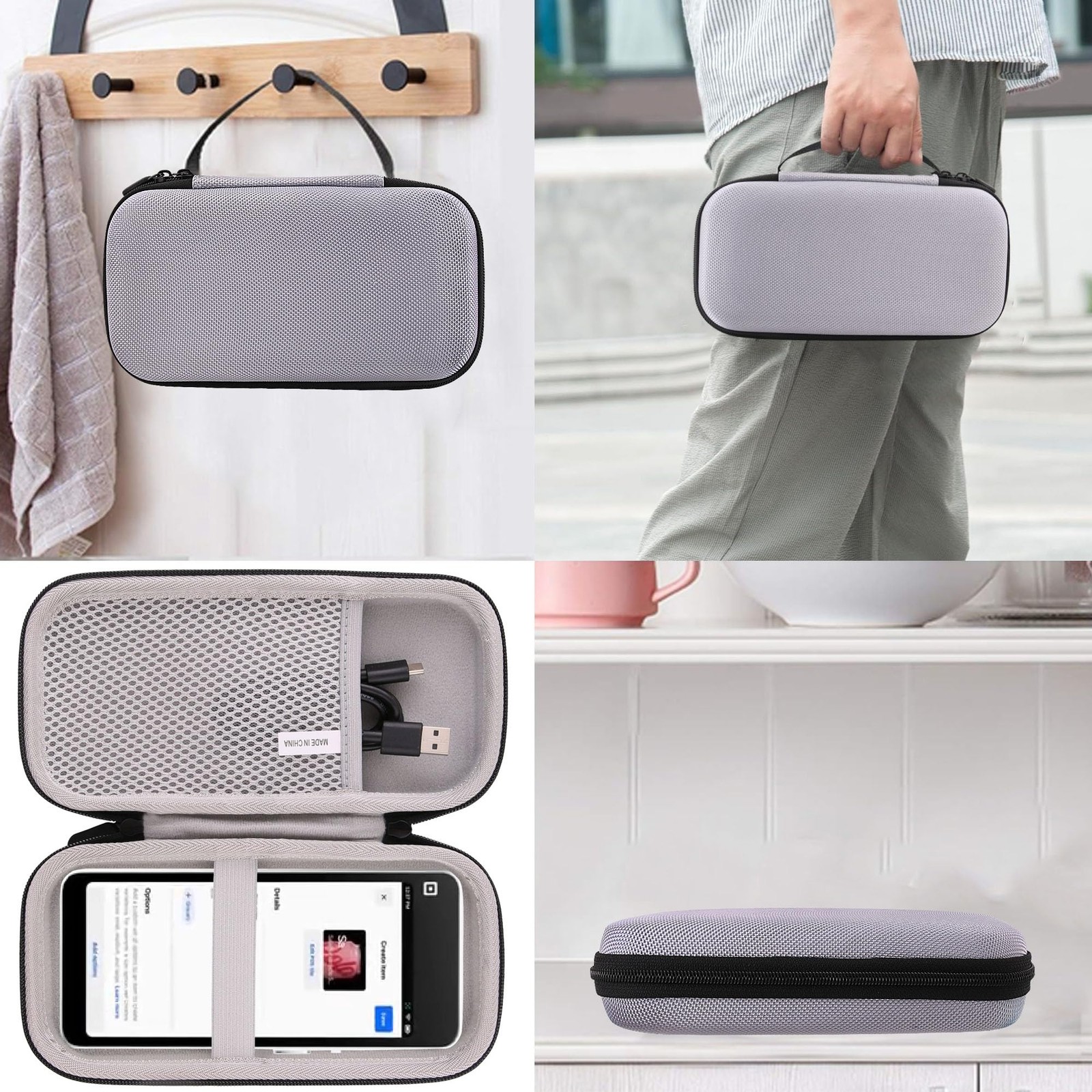 Hard EVA Carrying Storage Case Compatible with Square Handheld – Portable POS…