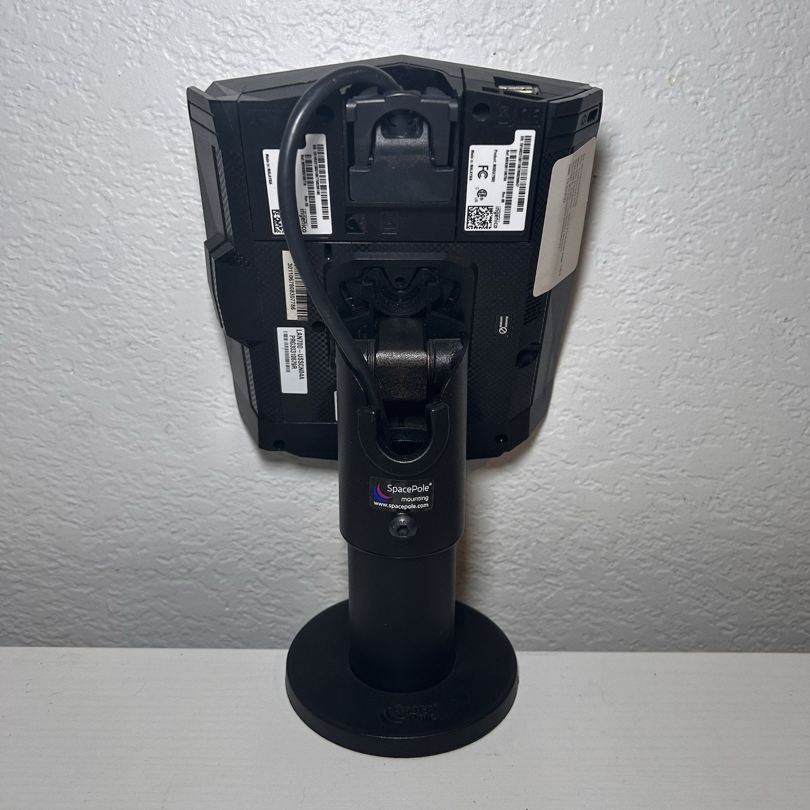 ingenico Lane/7000 Credit Card Terminal w/ USB Cable, Power Supply, And Stand