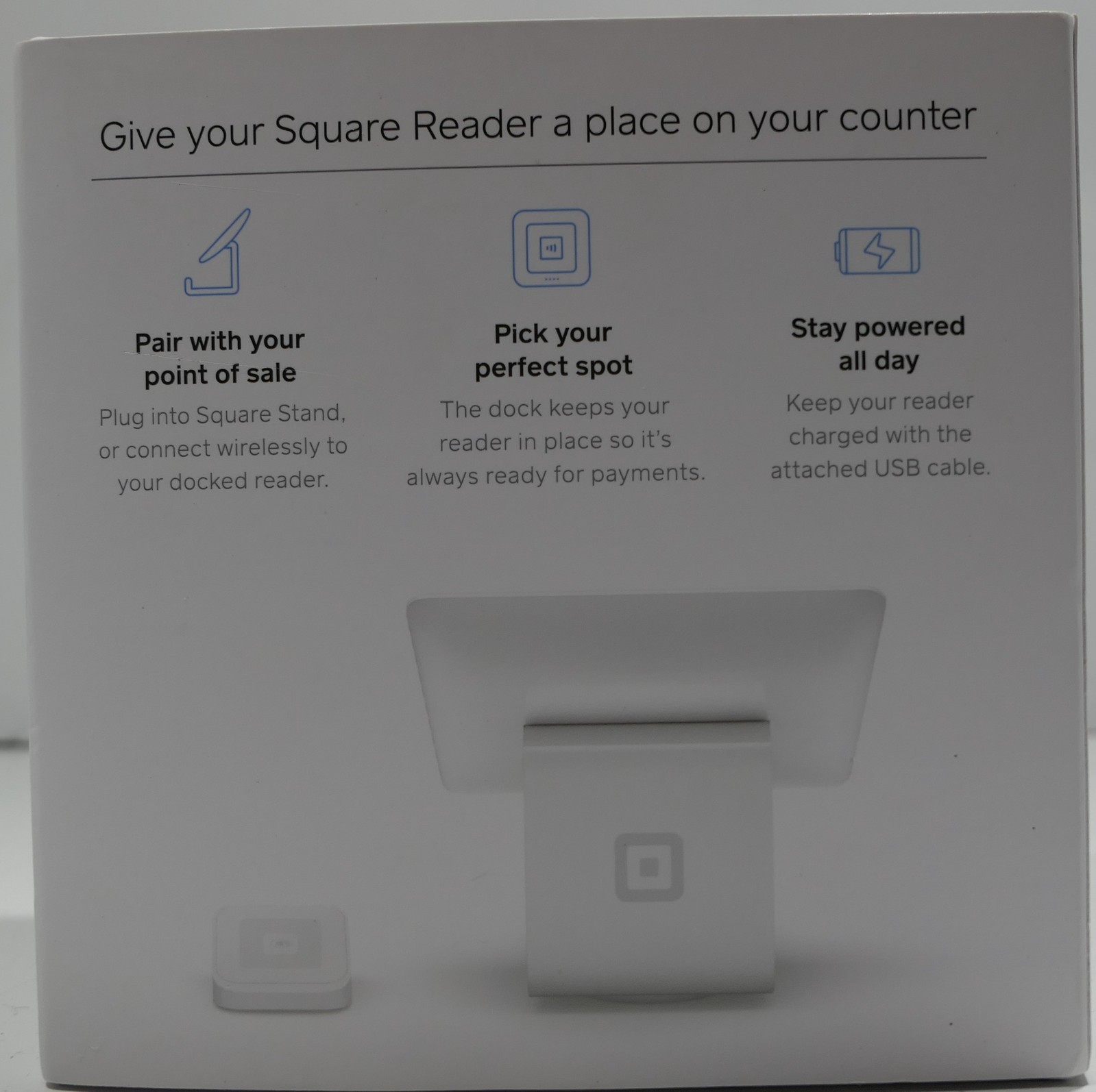 NIOB Square Credit Card Reader Dock for Square S7 Contactless Chip USB-A