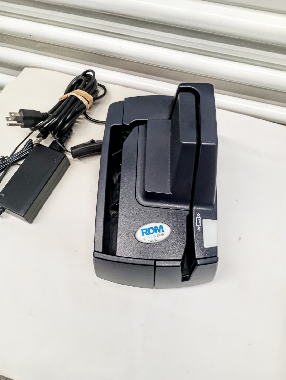RDM EC9600i AF Check Scanner 970 Page Count with AC adapter