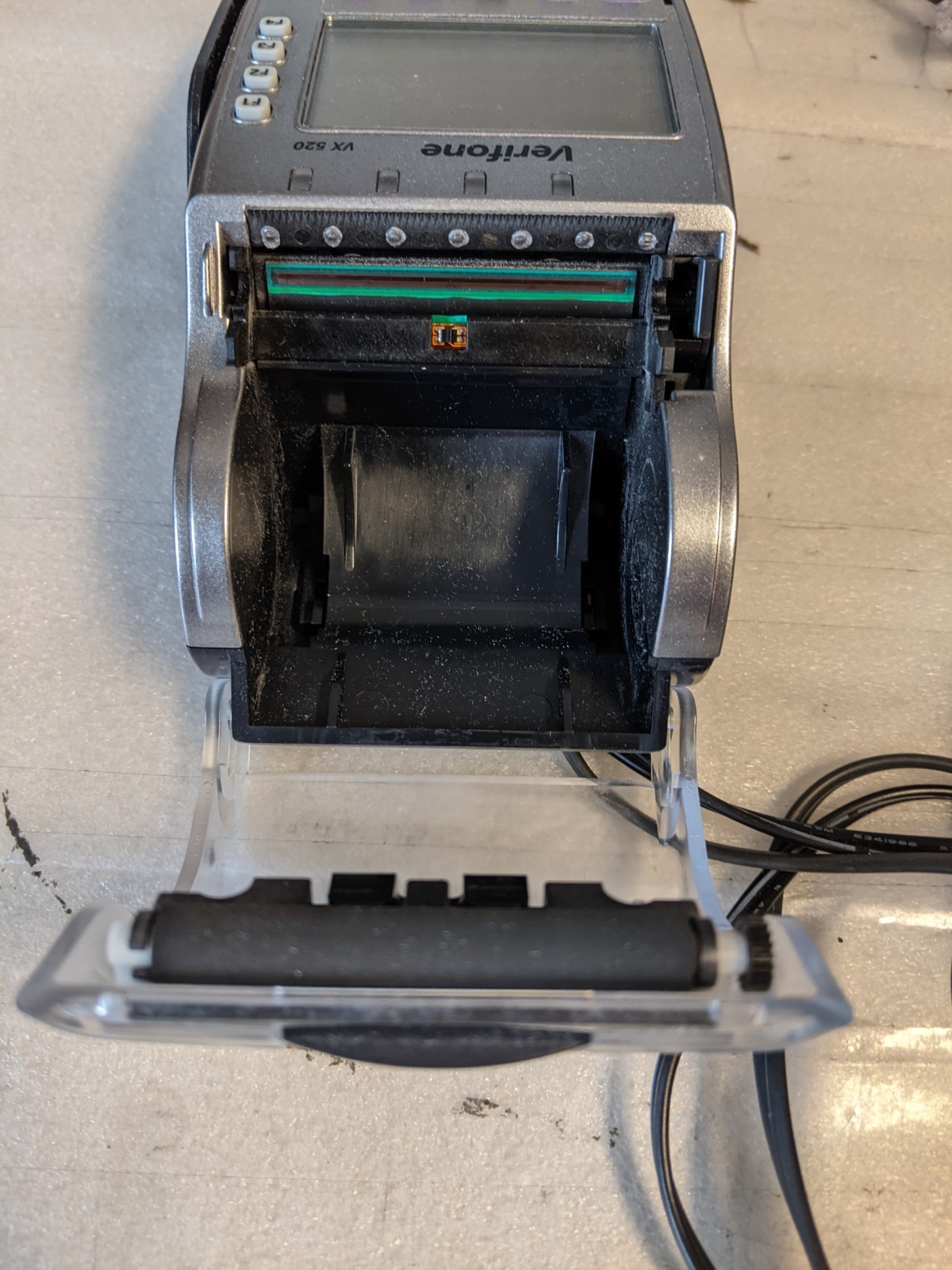 Lot of 4 VeriFone VX520 EMV NFC Credit Card Machines with Power Adapters – Reset