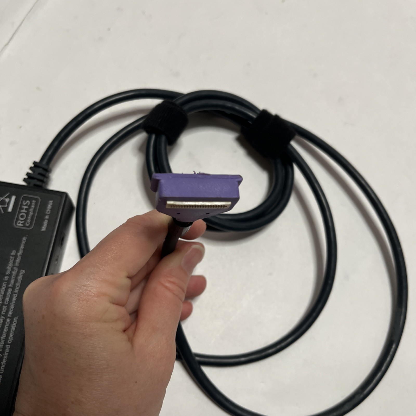 Verifone 24173-02-R Purple Multiport Ethernet Switch Cable with AC Adapter (M1)