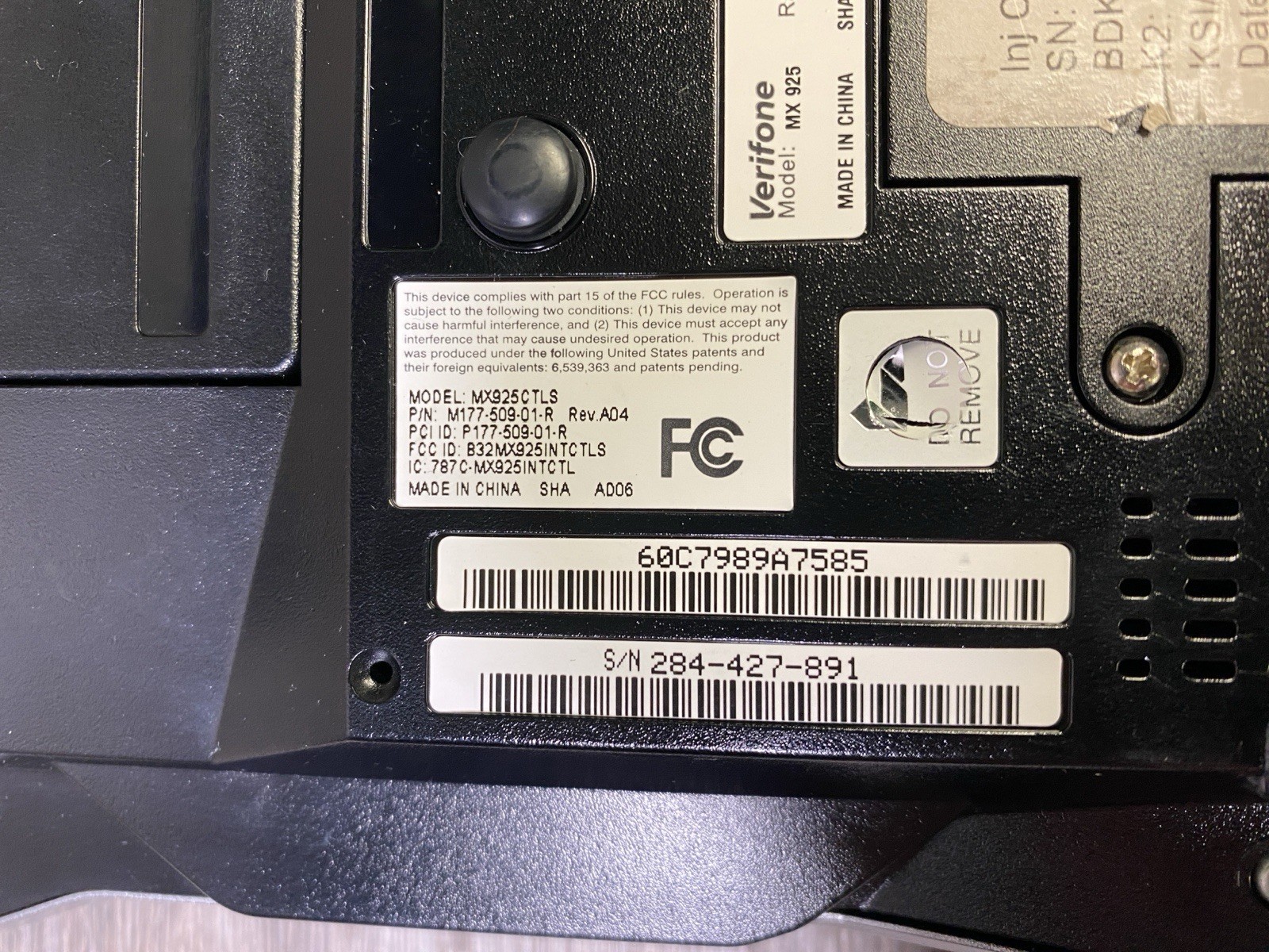 Verifone M177-509-01-R MX 925 PCI 3x Payment Terminal