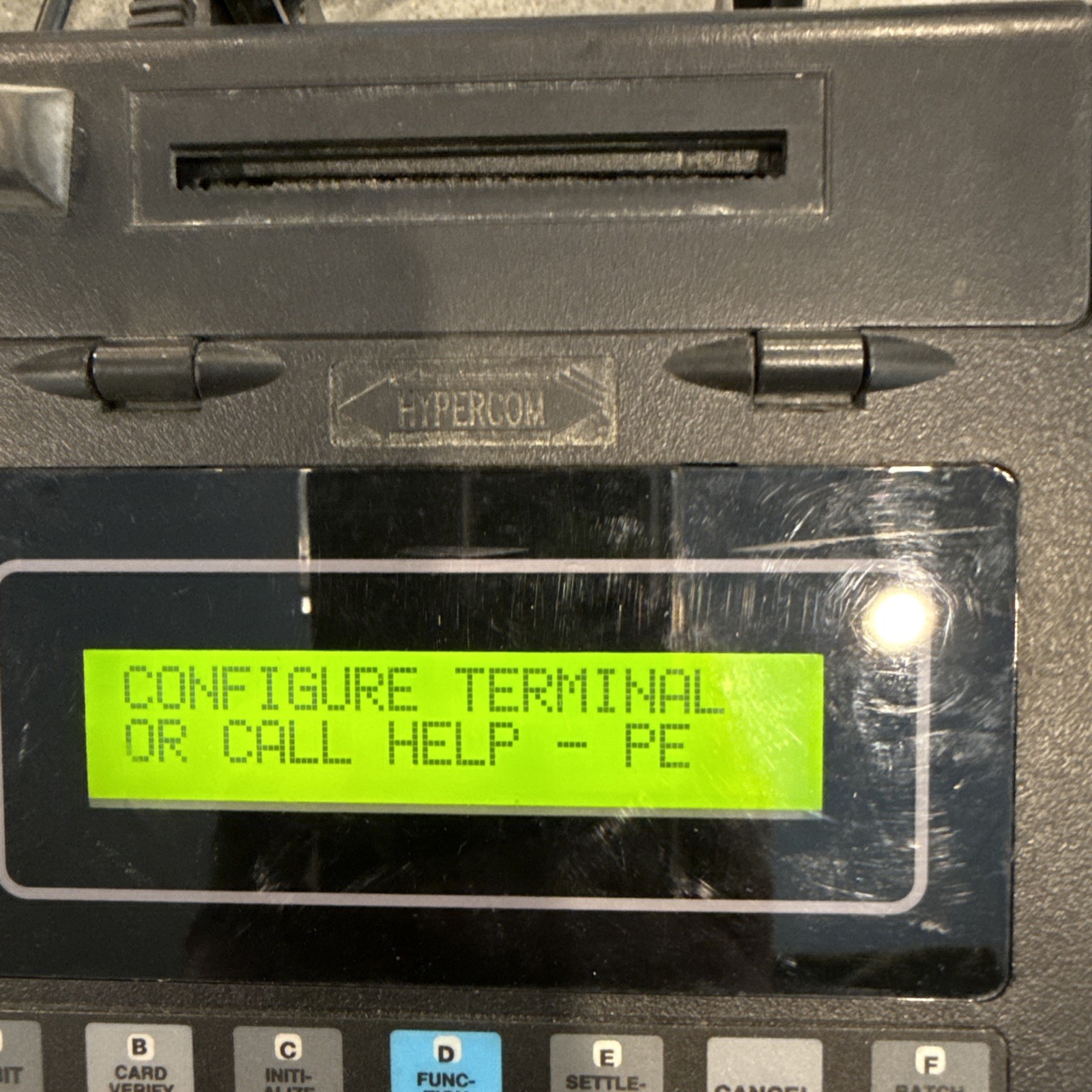 Hypercom Model T7PLUS Chase Paymentech Credit Card Machine Works *read desc