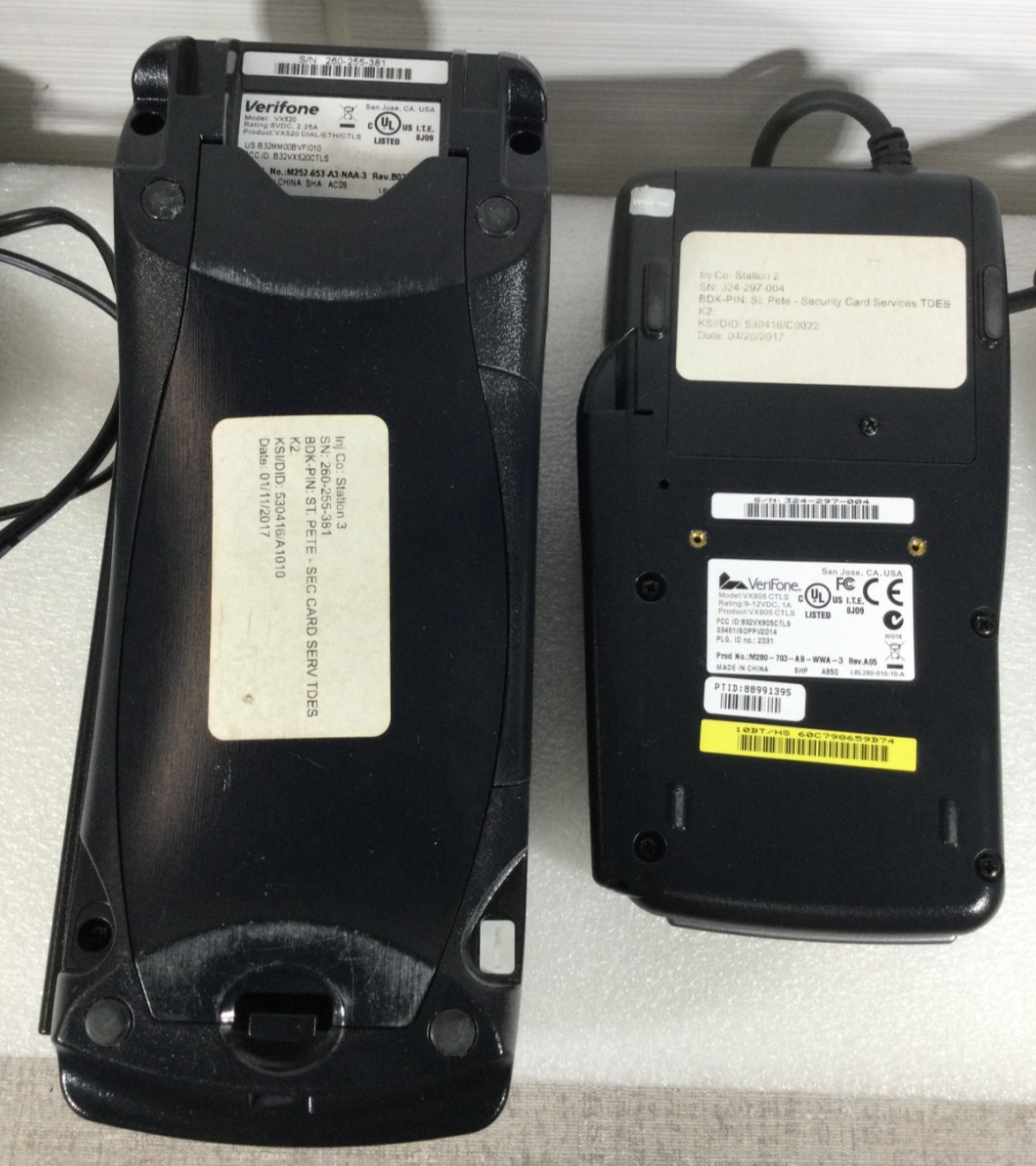 VERIFONE VX 520 VX 805 VX520 VX805 CREDIT CARD TERMINAL READER LOT