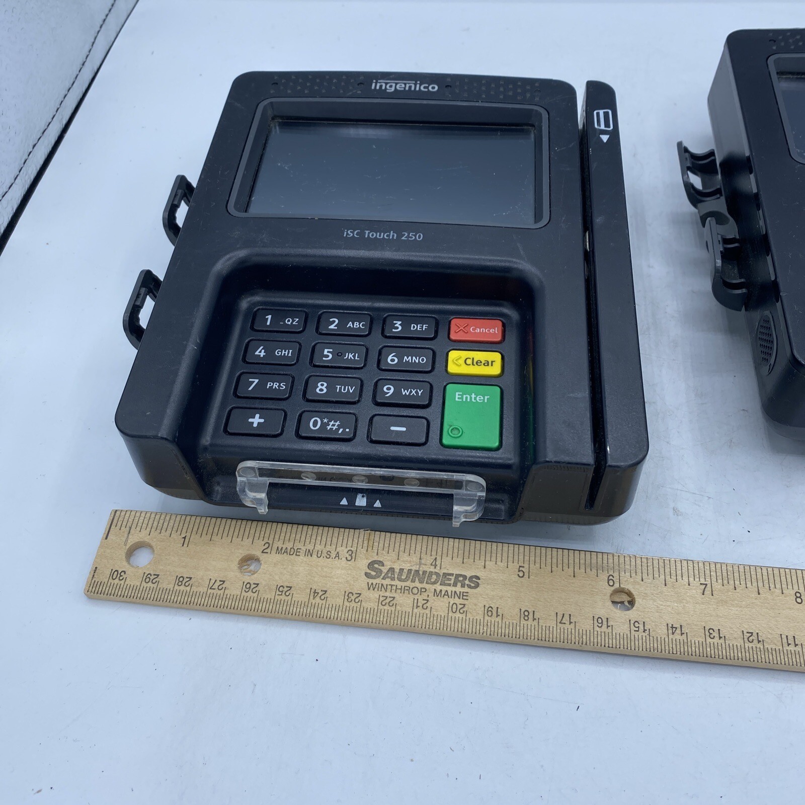 2-Ingenico iSC Touch 250 Credit Card Reader – MACHINE ONLY – PARTS ONLY
