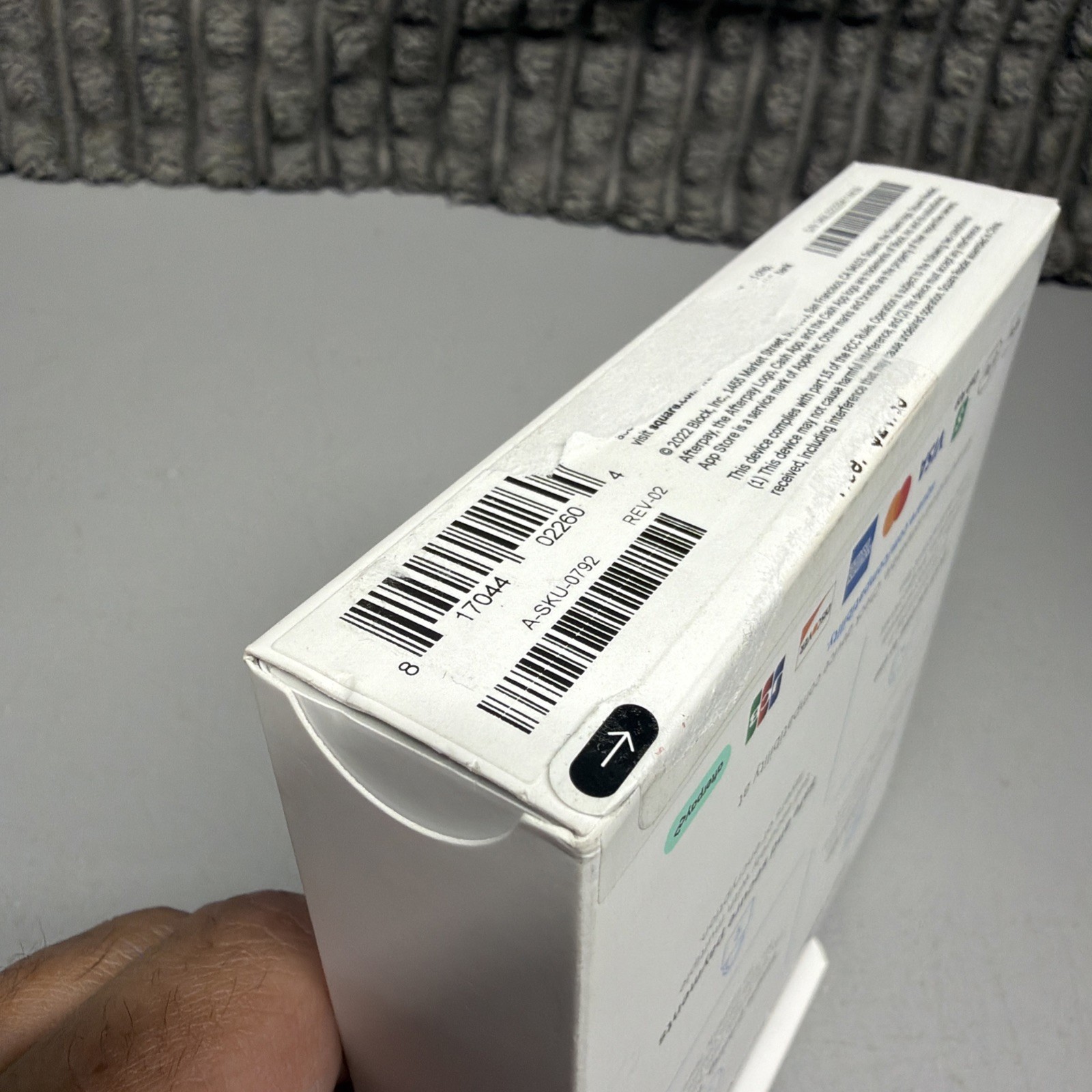 New Square Card Reader for Contactless and Chip 2nd Generation White