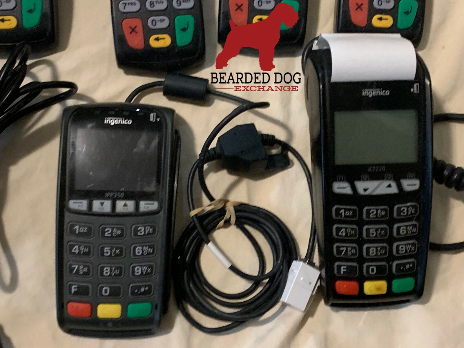 lot of 18 credit card readers: VeriFone, Ingenico, First Data