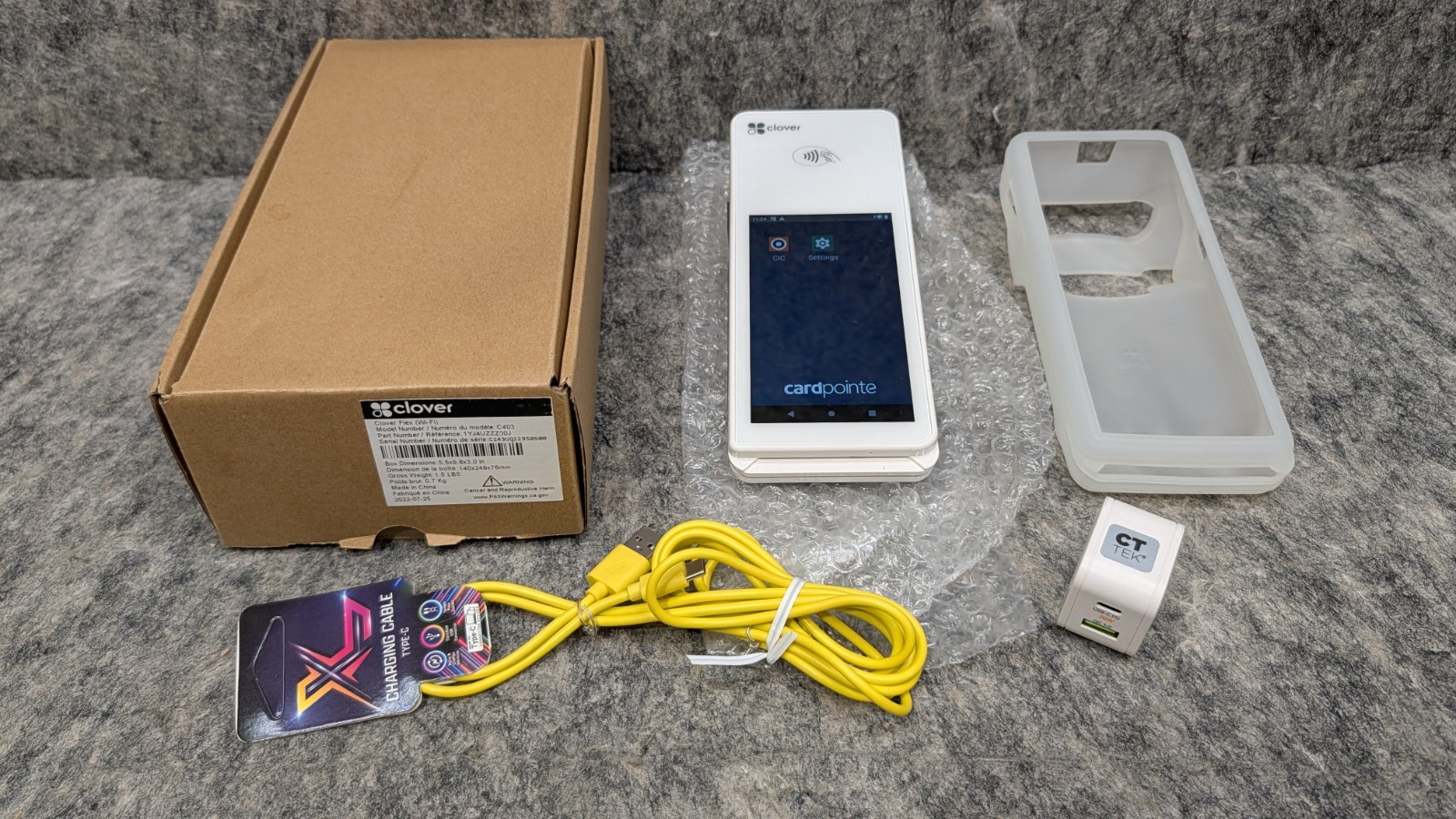 Clover Flex C403 (Wi-fi) Card Reader POS System – For Parts