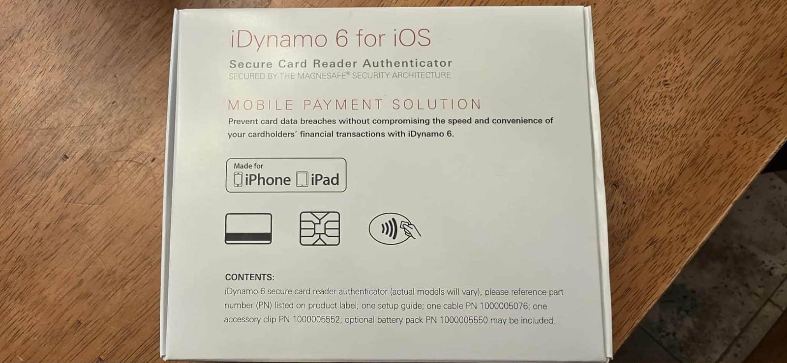 Magtek 21087016 iDynamo 6 Secure Mag/EMV Mobile iOS Lightning Credit Card Reader