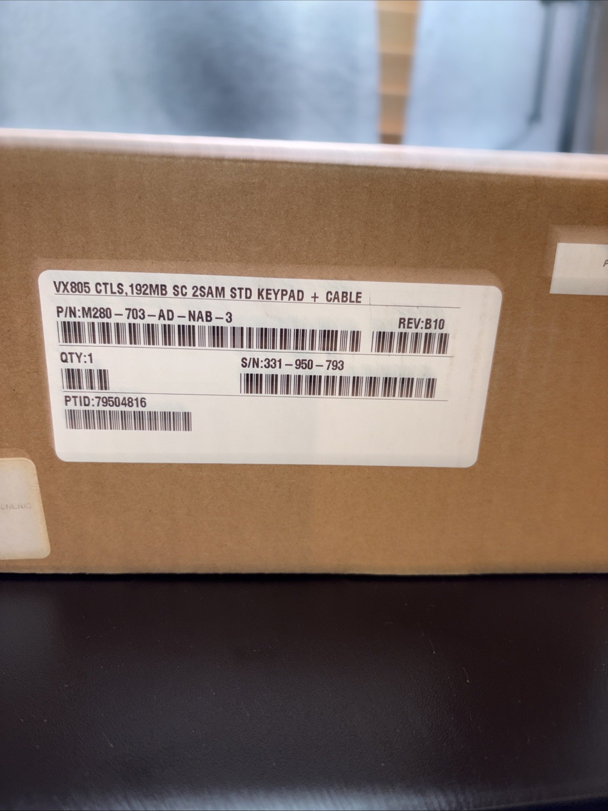VeriFone VX805 CTLS Pin Pad Chip/Card Reader