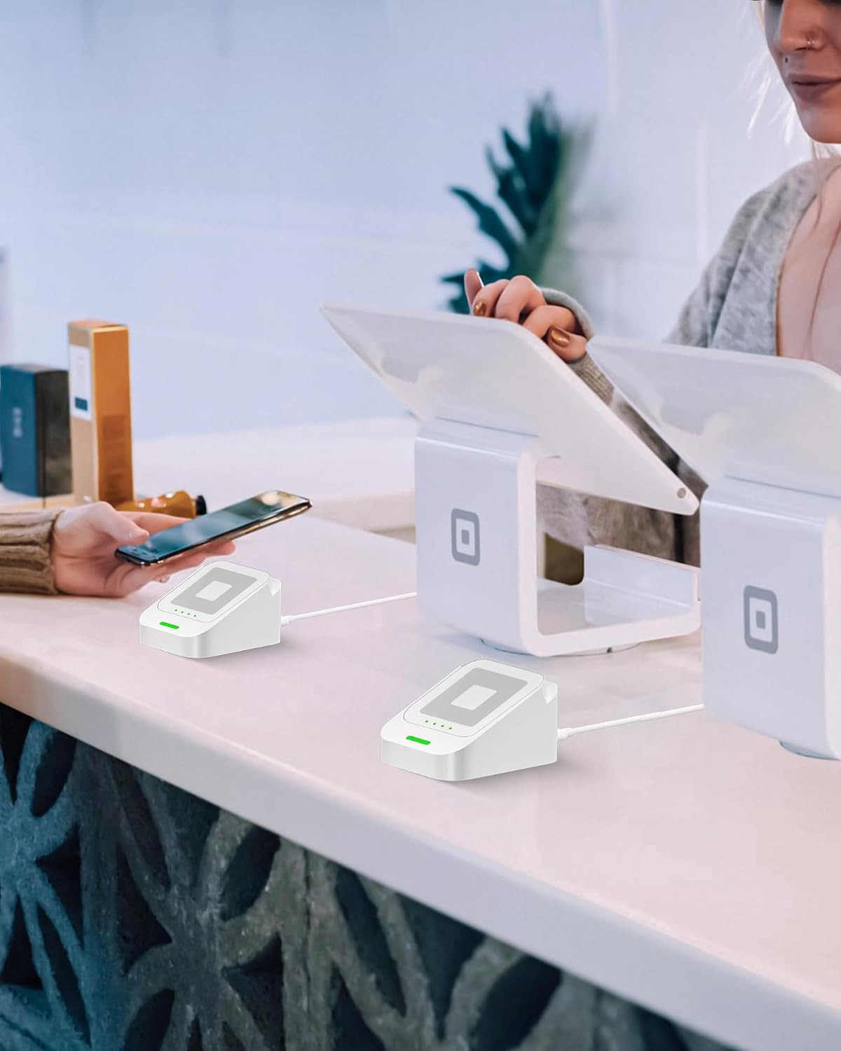 2nd-Gen Square Card Reader Stand for Square Reader Dock 2nd Generation & POS Sys