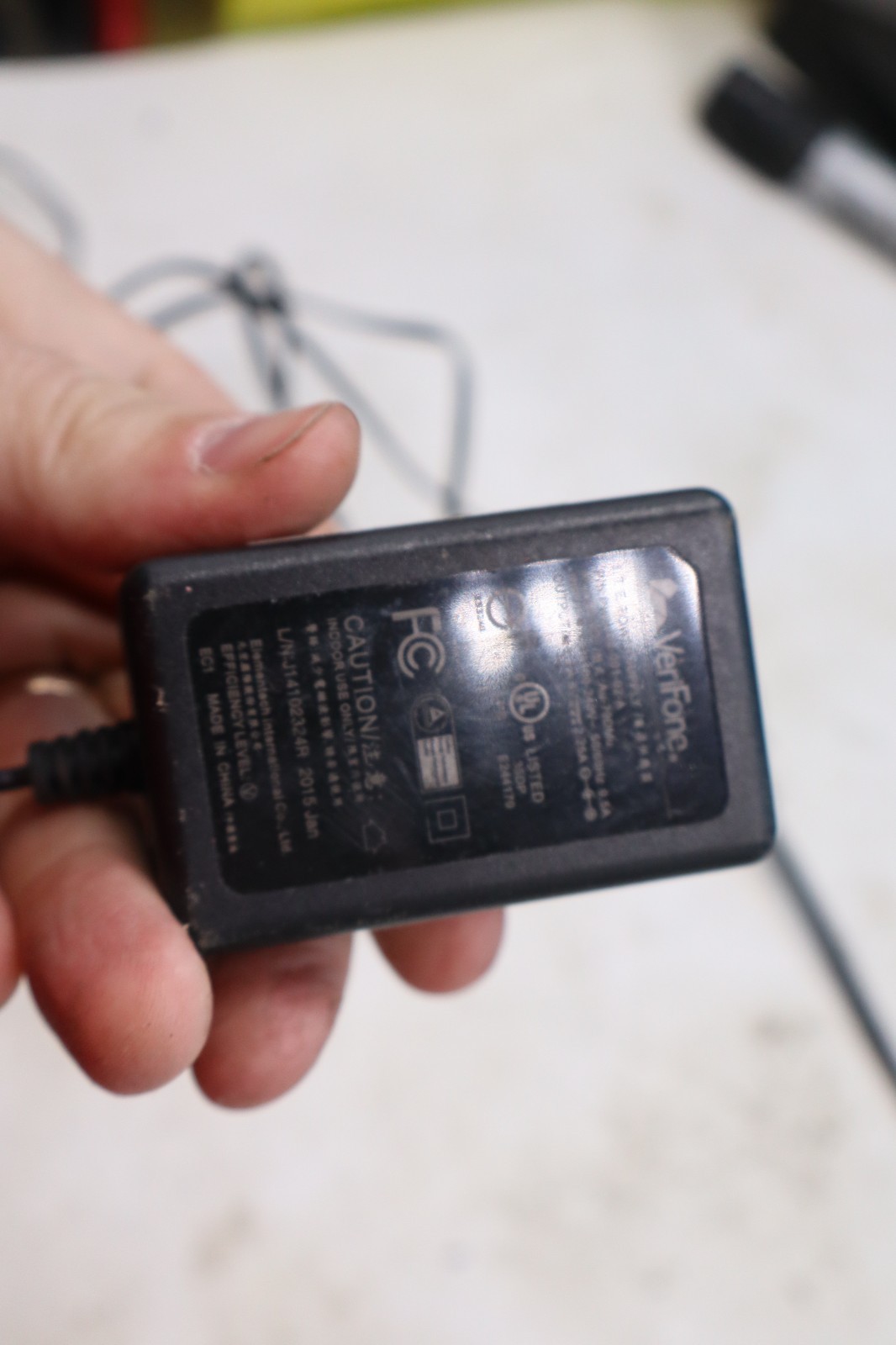Genuine VeriFone vx520 Power Supply PWR252-001-02-A, 8V 2.25A + pc cord