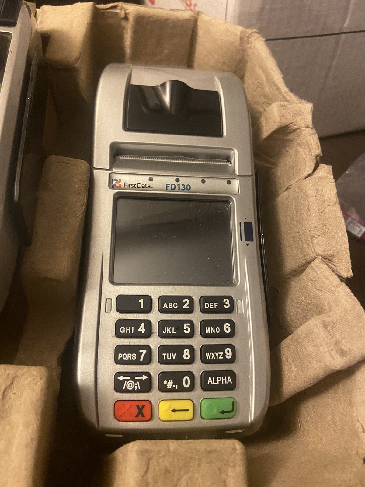 First Data FD 130 / FD410 Credit Card Processors & Branam Handheld Scanner READ*
