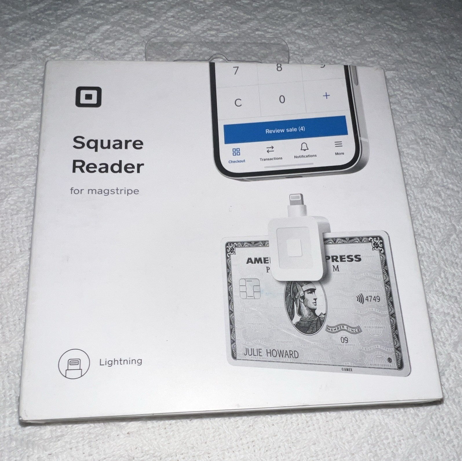 Square Reader for Magstripe (Lightning) Wired Credit Card Reader for iPhone/iPad