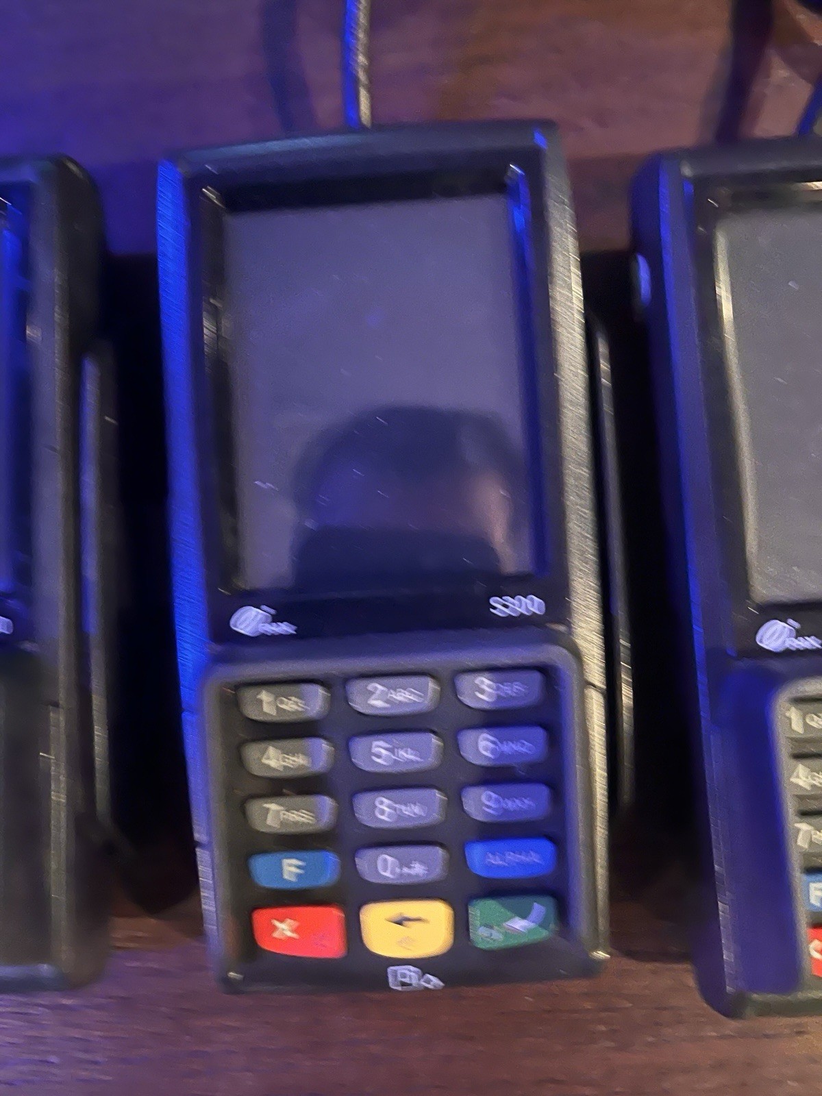 Lot of 7 PAX S300 Credit Card Payment Terminals (5 w/ Cables) – AS-IS