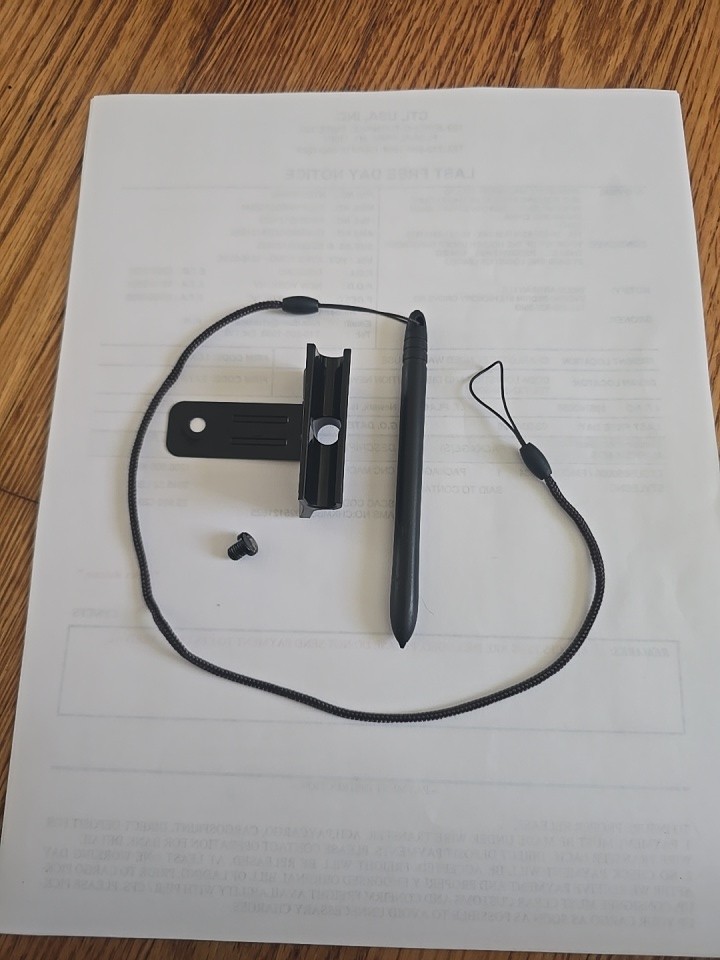 OEM Pax S300 Stylus Set with Stylus Pen with mounting bracket
