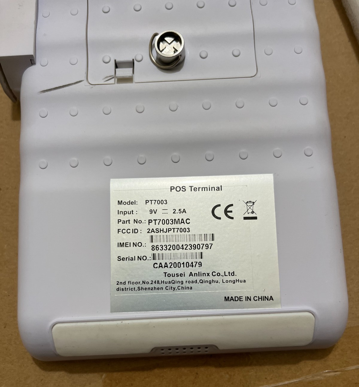 All in One android Wifi POS Terminal Tousei PT7003MAC