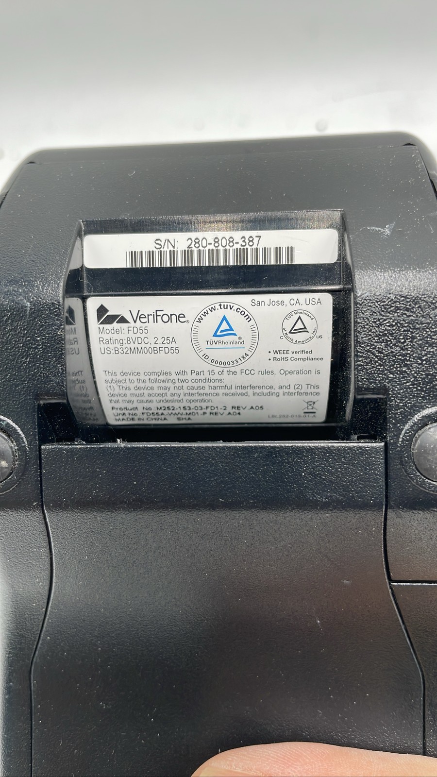 VeriFone FD55 & Ingenico iCT220 POS Payment Terminals For Parts Lot Of 2