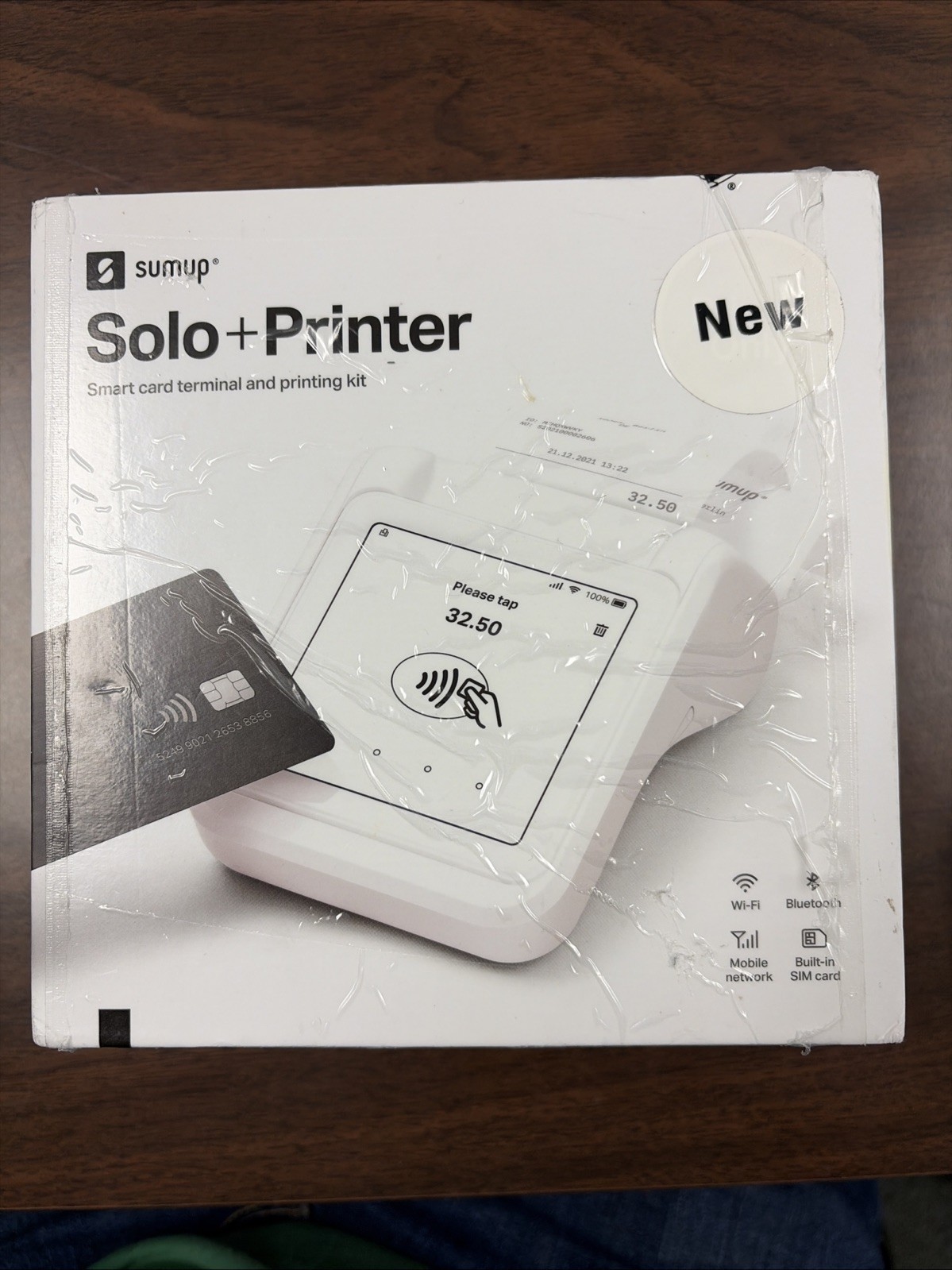 SumUp Solo + Printer Bundle – Credit Card Payment Card Reader. Full Touch-Screen