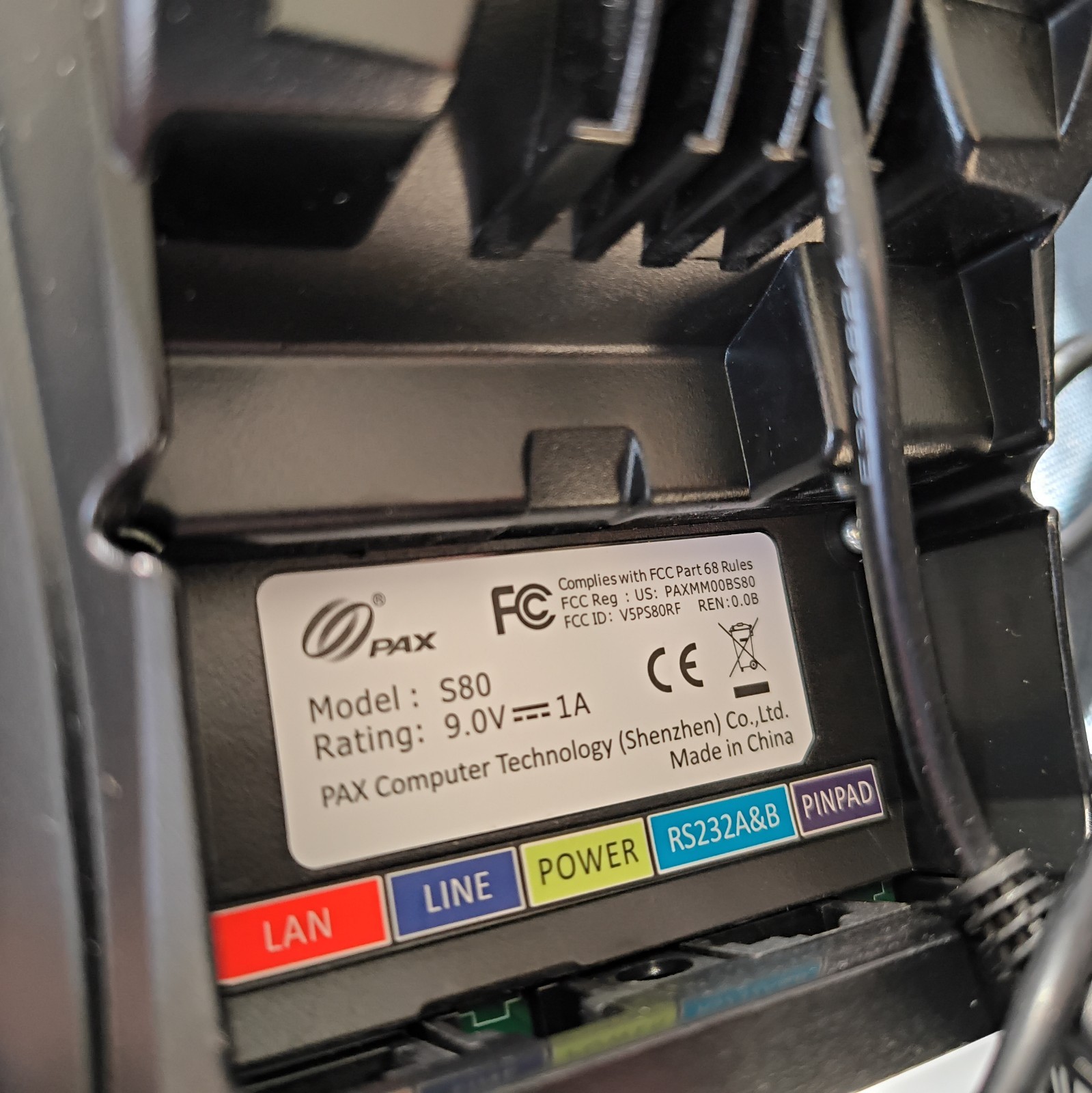 PAX S80 EMV NFC Credit Card Machine – Black