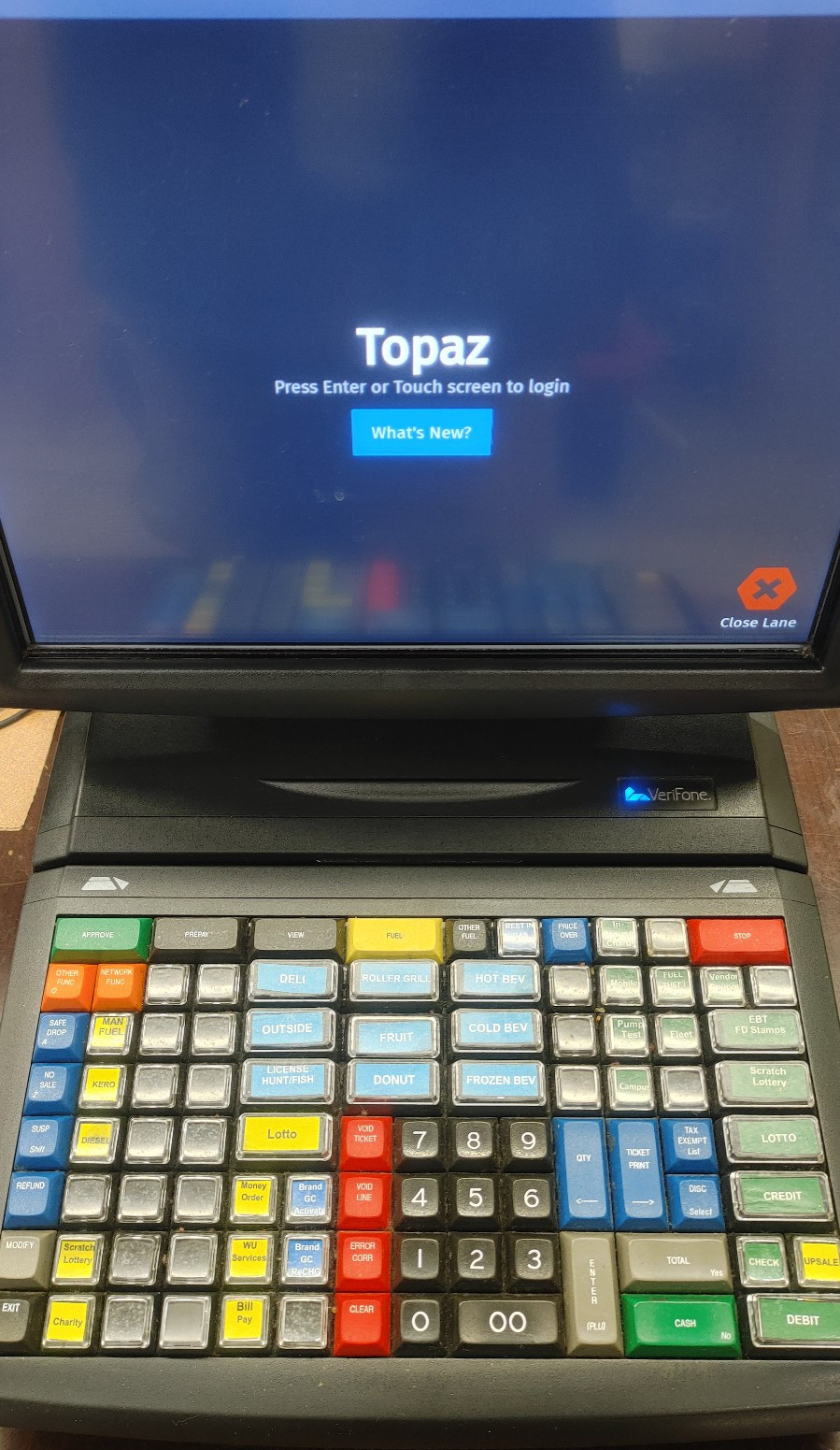 Verifone Topaz II XL M050-02-410-NAA Touchscreen Sales Register