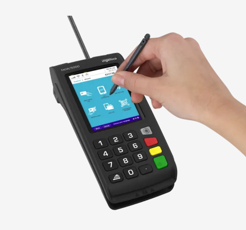 Ingenico Desk/5000 Wired Credit Card Terminal Reader w/ Chase Screen