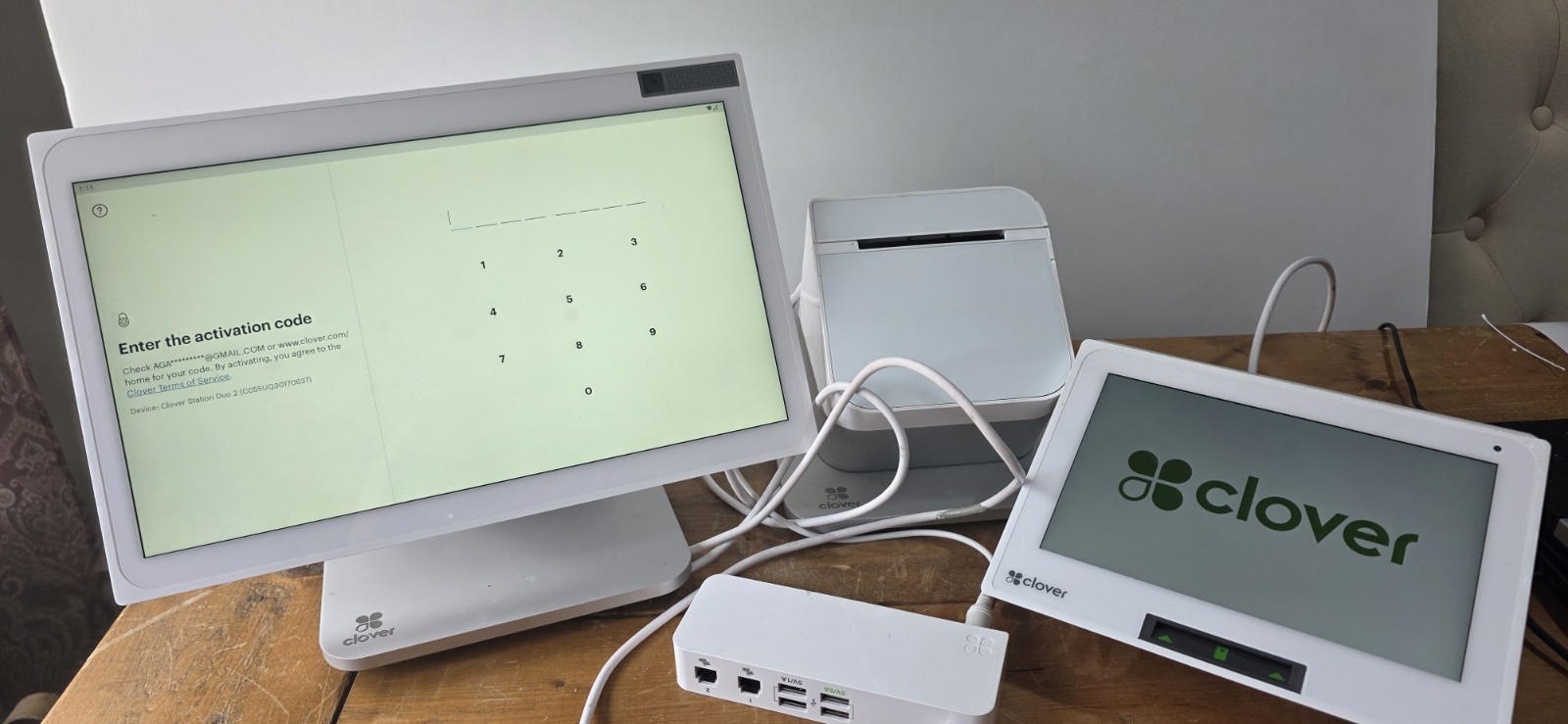 CLOVER STATION duo S505 PRINTER P500, Terminal C505, 2 A920 Pro Handheld LOCKED