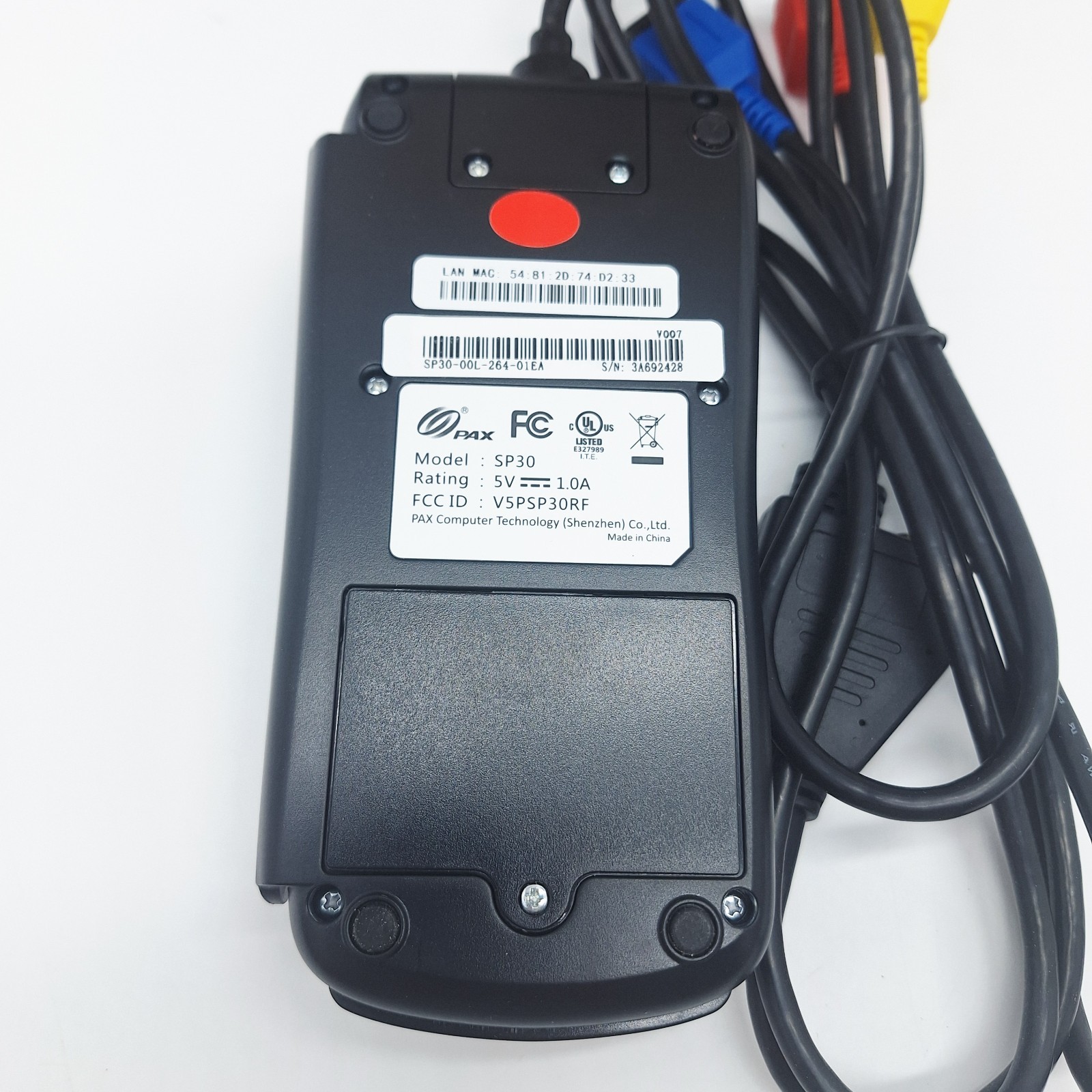 PAX SP30 Smart Card & Contactless Pin Pad Credit Card Terminal No Power Supply