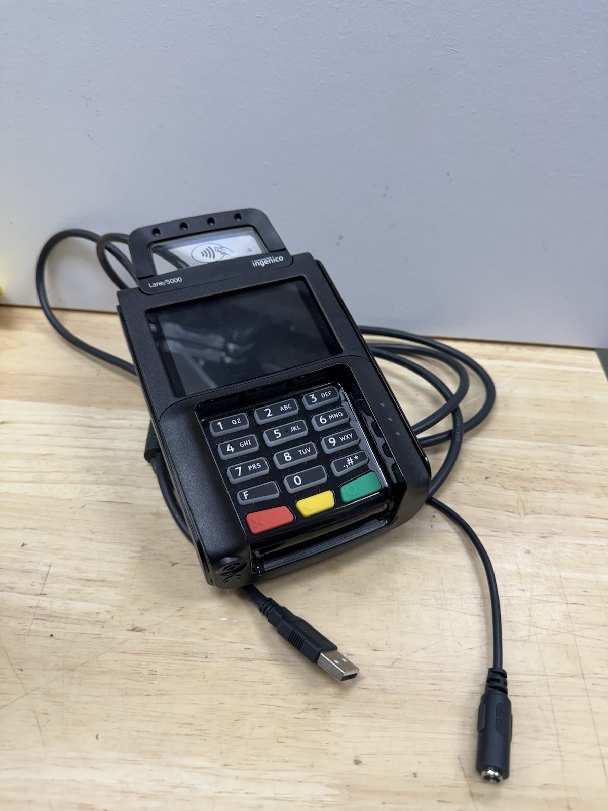 Ingenico Lane 5000 Credit Card Reader NFC Payment Terminal UNTESTED