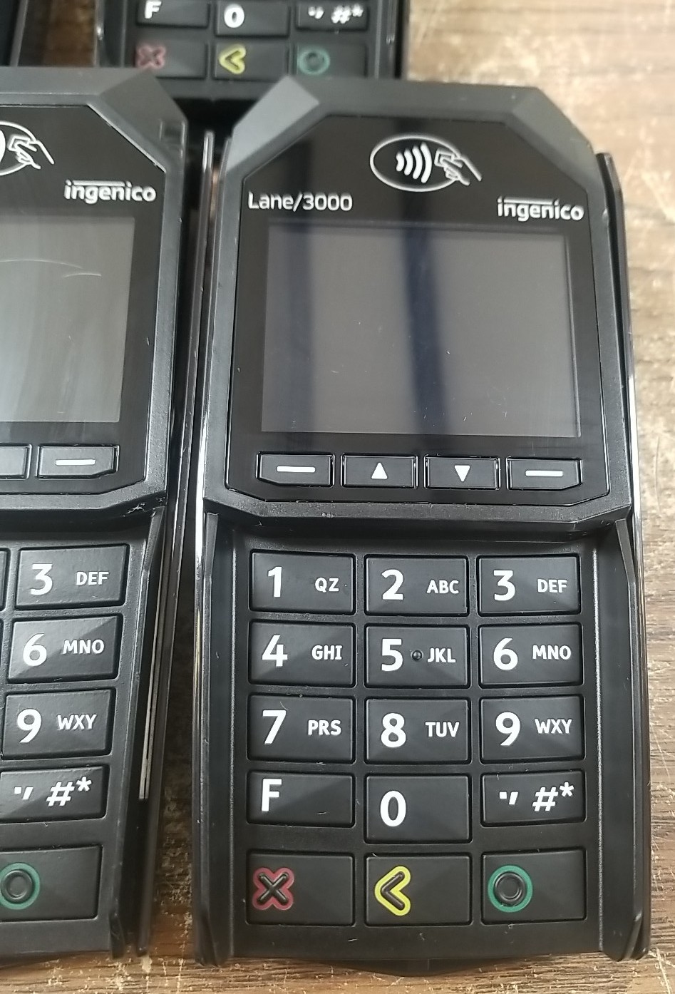 Lot X5 INGENICO LANE/3000 PAYMENT TERMINAL CREDIT CARD TOUCH POS TRD30110877B