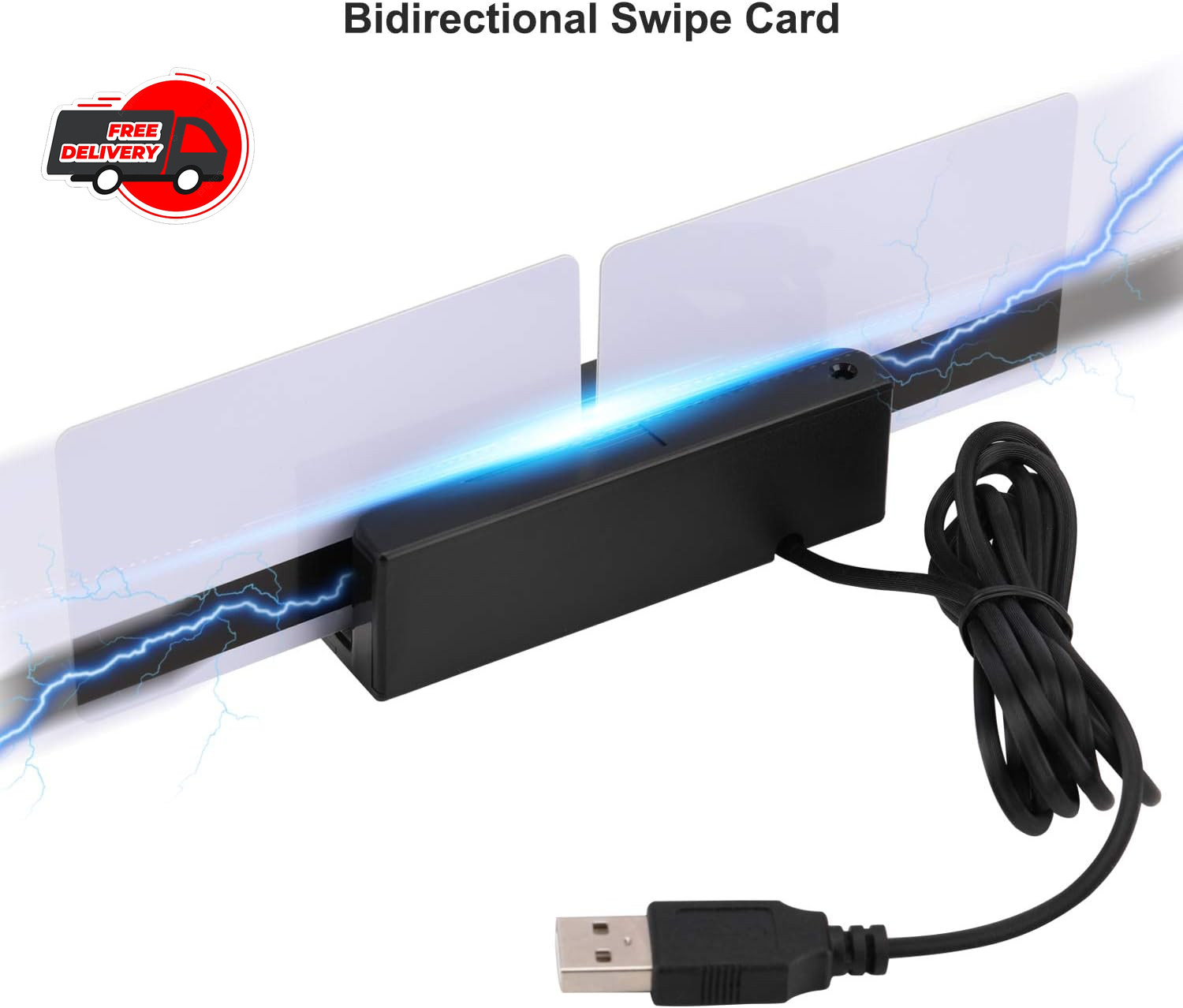 MSR90 USB Swipe Magnetic Credit Card Reader 3 Tracks Mini Smart Card Reader