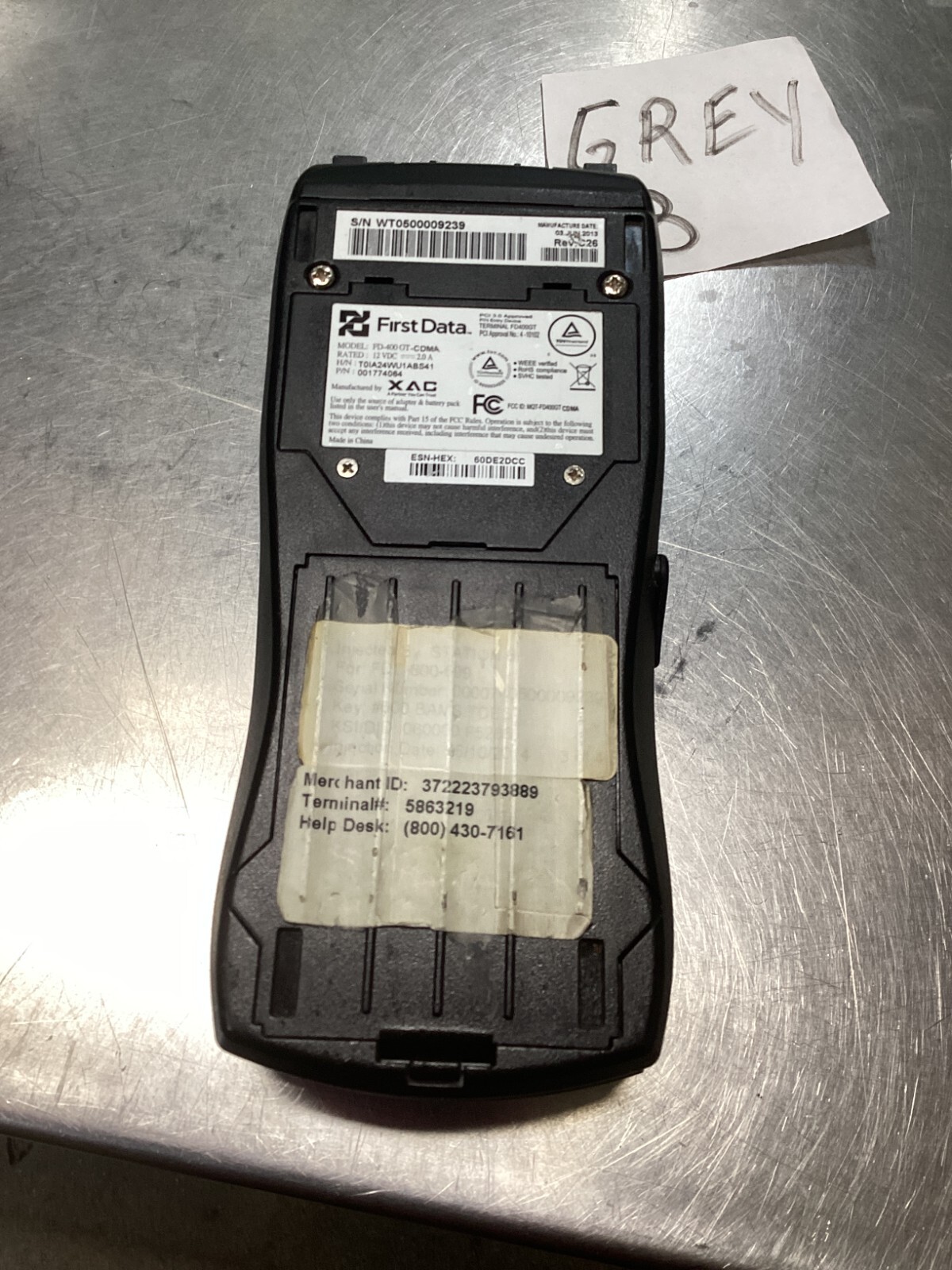 First Data Credit Card Reader FD400GT GPRS EMV Thermal Debit Card Machine