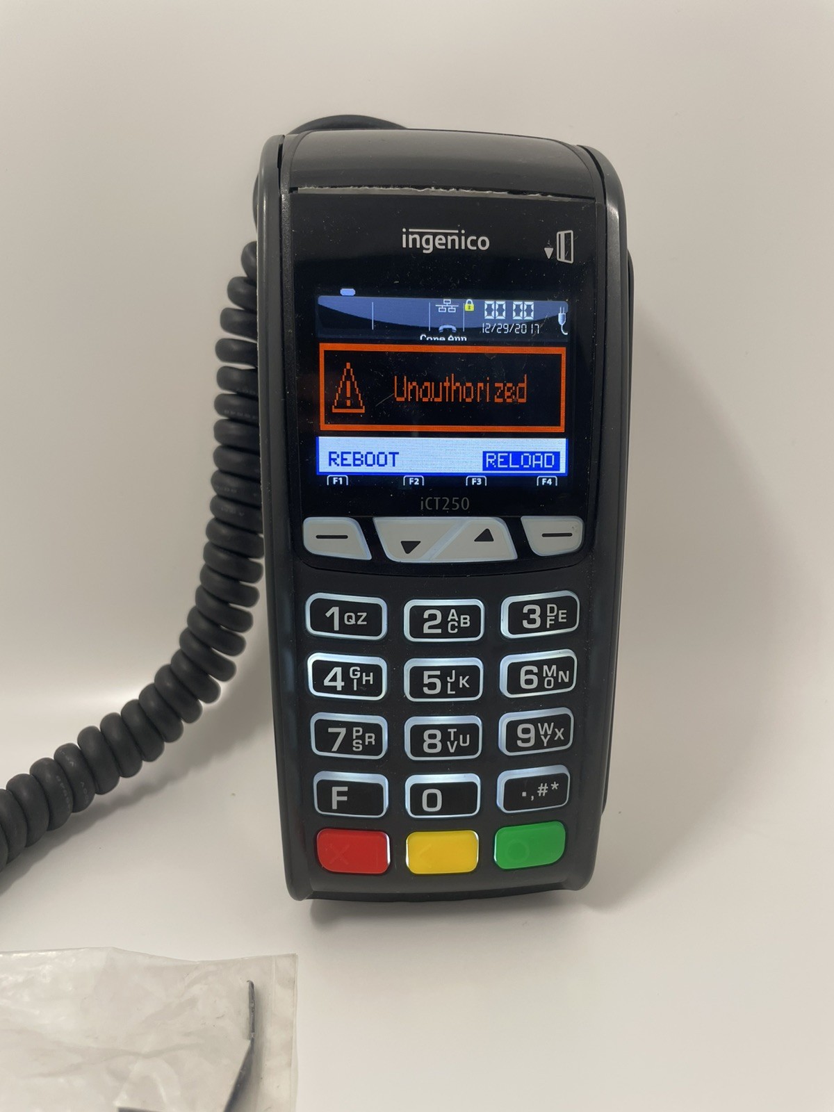 Ingenico iCT 250 Credit Card Terminal Reader ict250-11t1879a