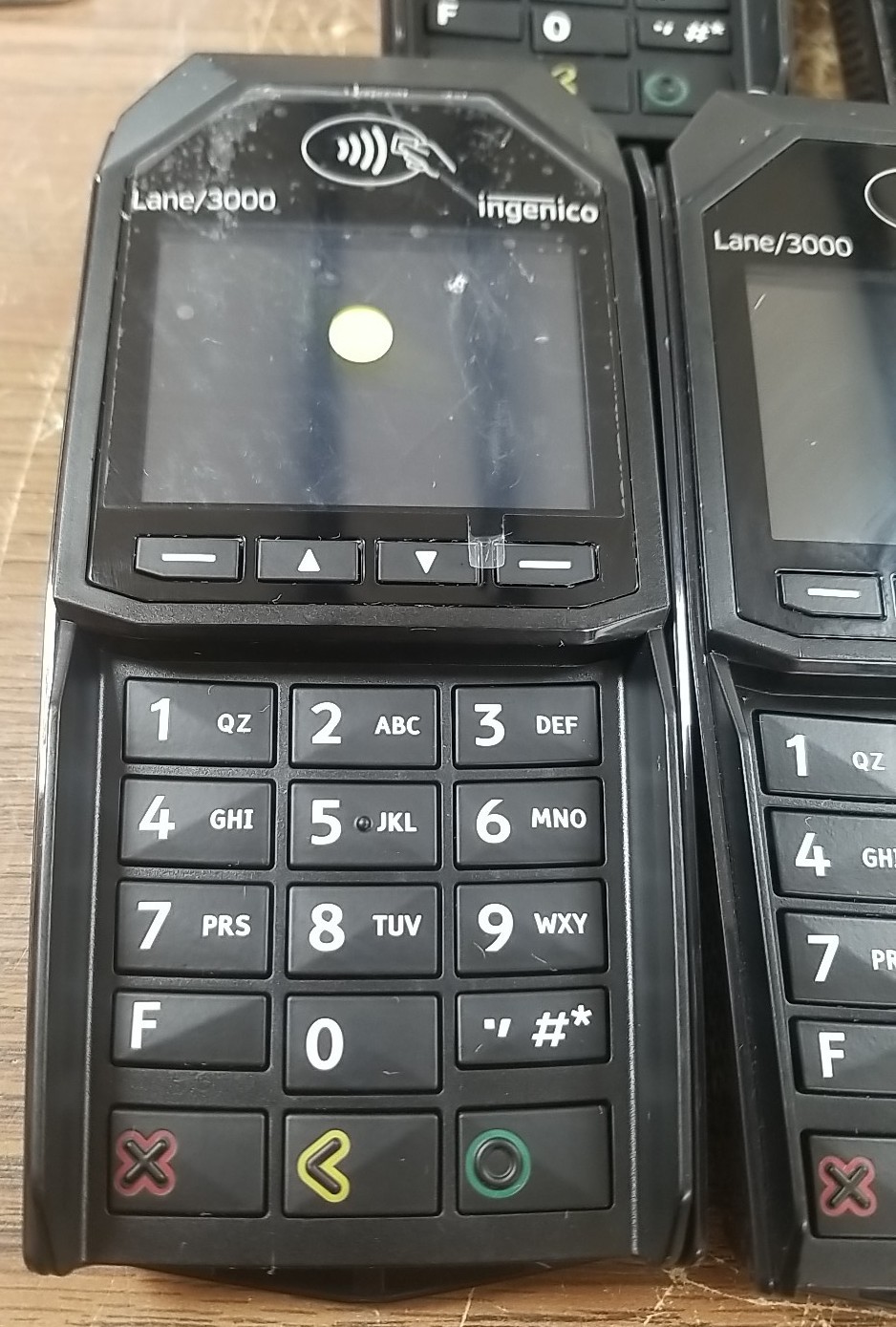 Lot X5 INGENICO LANE/3000 PAYMENT TERMINAL CREDIT CARD TOUCH POS TRD30110877B