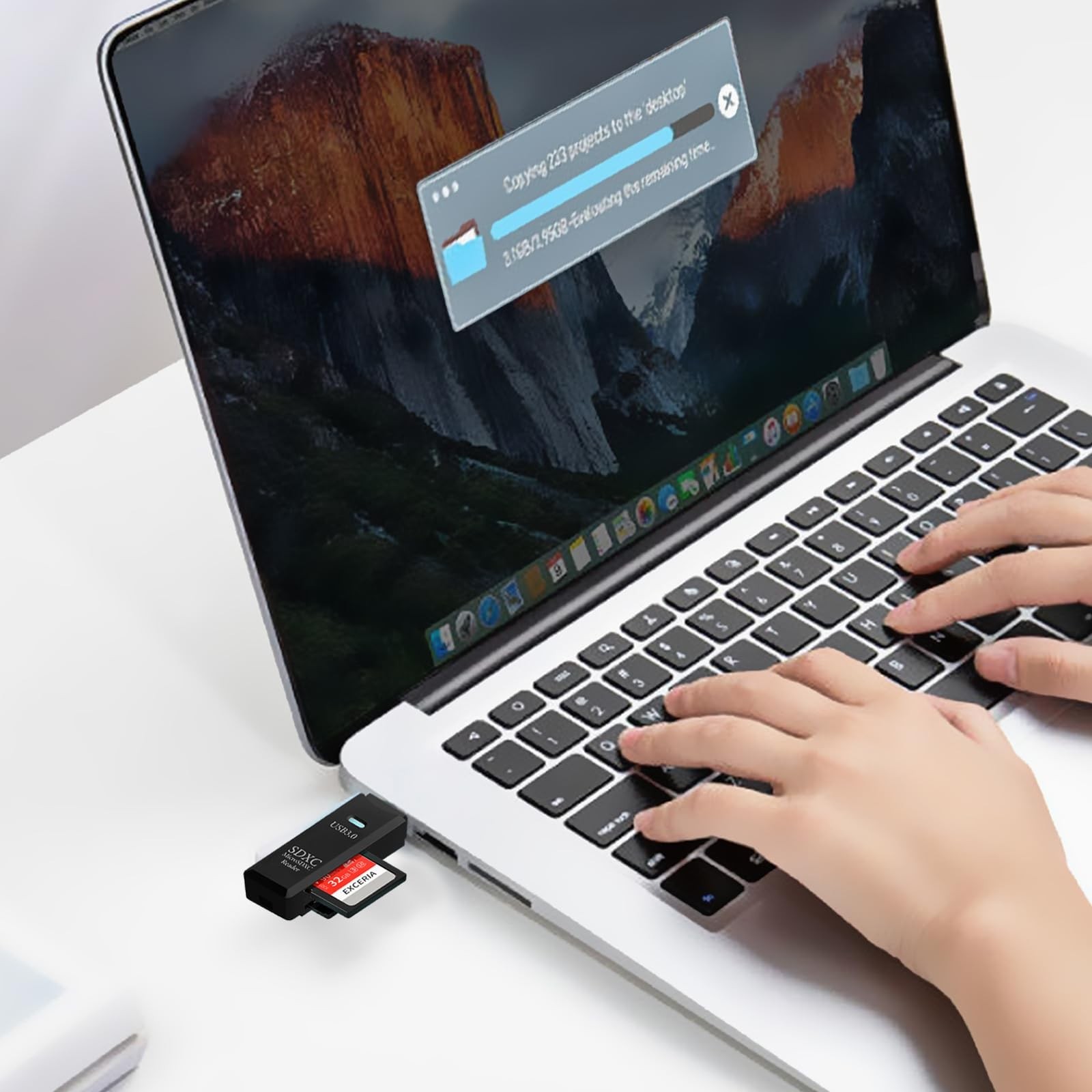 USB3.0 Micro SD Card Reader, 5Gbps 2-in-1 SD Card Reader to USB Adapter, Wans…