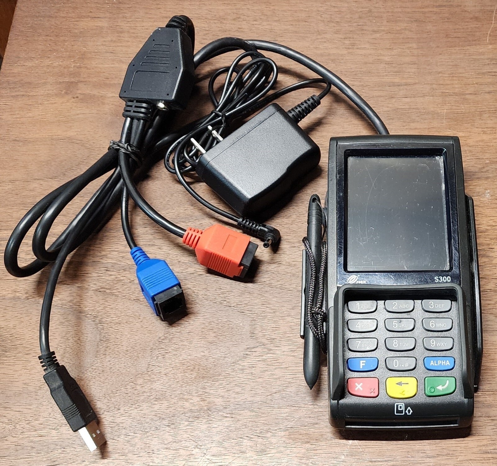 PAX S300 Integrated PIN Pad Terminal + Power & Pigtail Cable