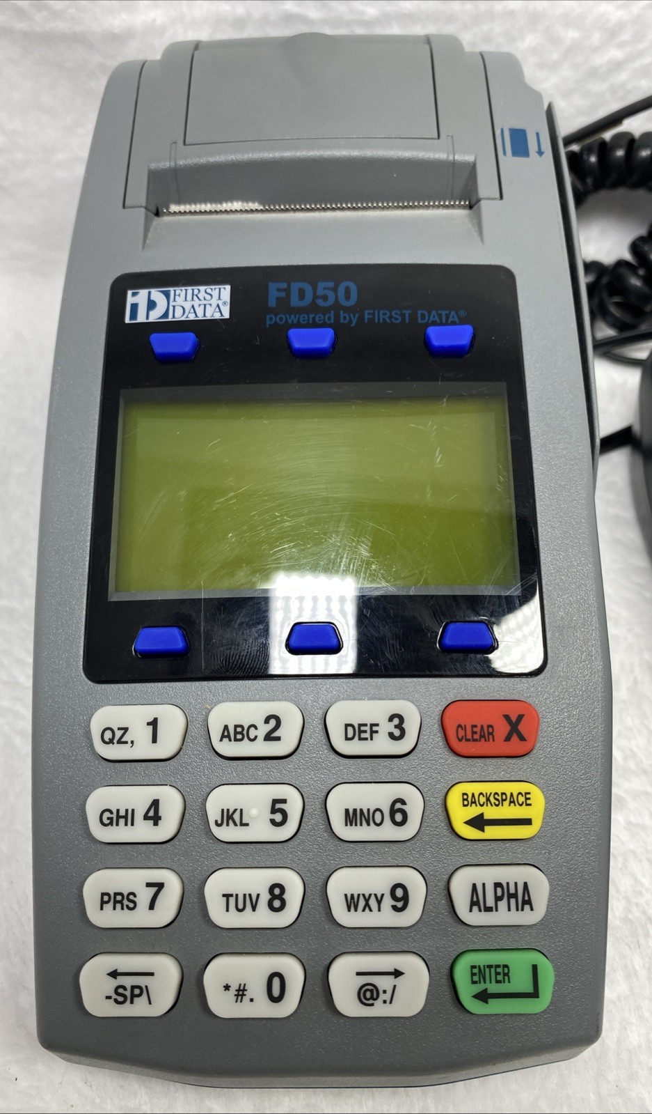 First Data FD50 + FD-10 Credit Card Reader Processing Terminal 