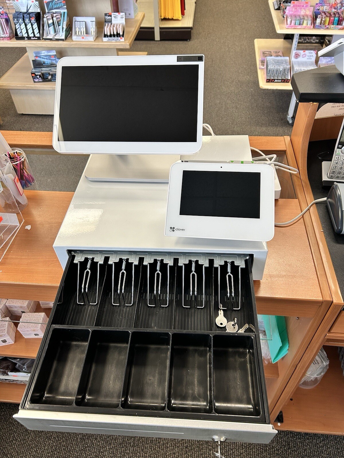 Clover Station Duo C505 Terminal And Duo Display S505 And Receipt Printer