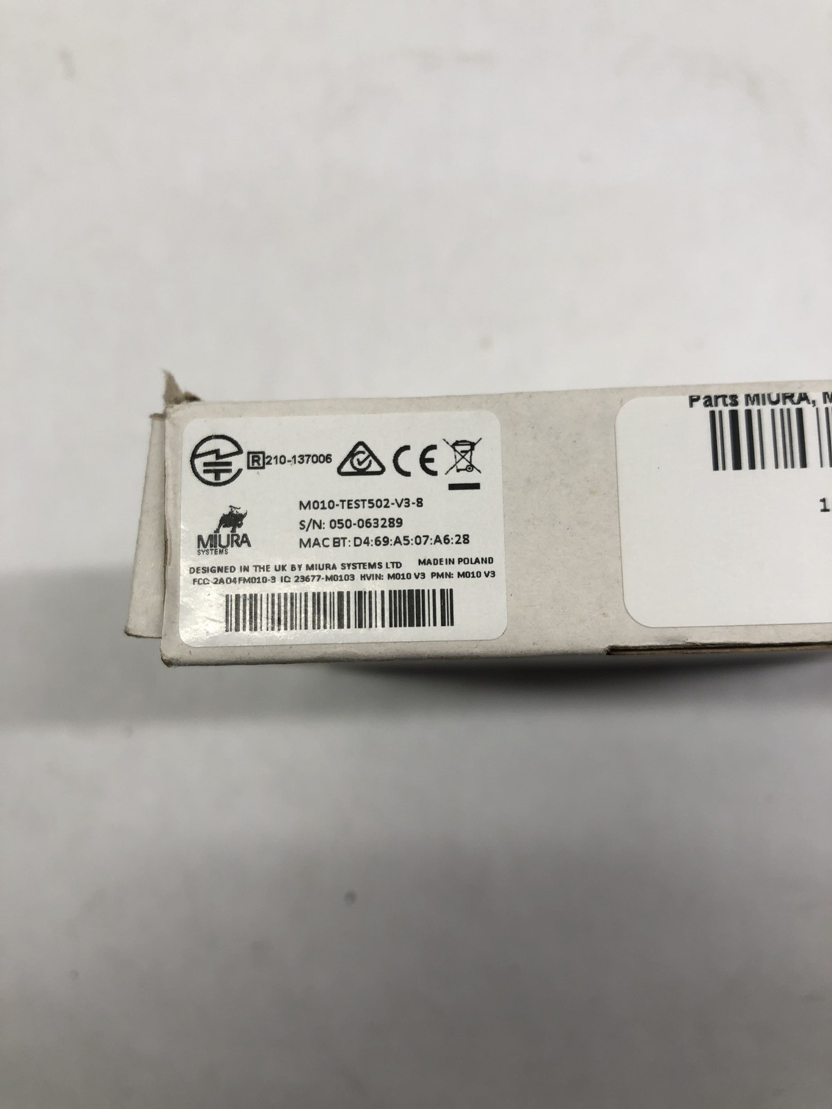Miura Systems M010-TEST502-V3-8 – Brand New