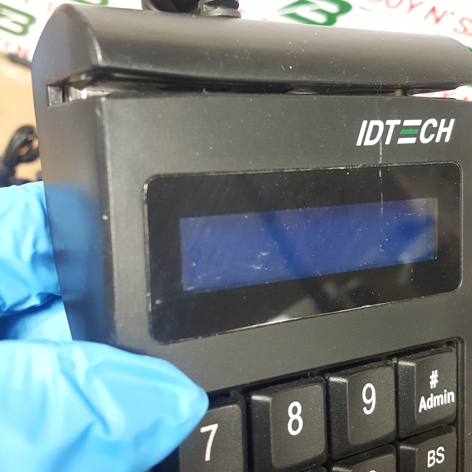 Lot of 24- ID Tech IDKE-534833BL SecureKey Credit Card Reader w/Keypad – USED