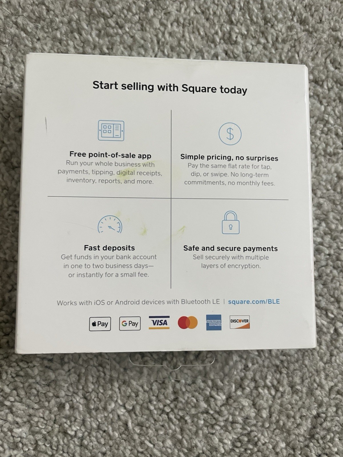 Square A-SKU-0523 Reader for Magstripe Lightning Connector