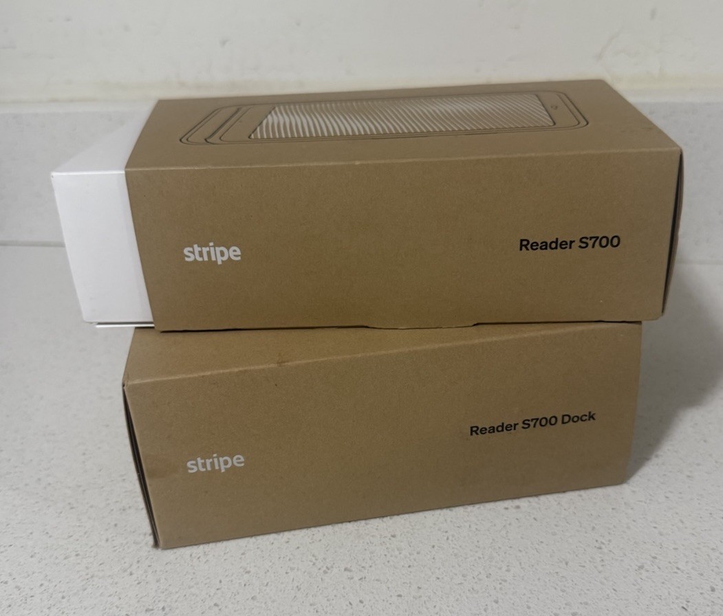 STRIPE Reader S700 card reader with STRIPE charging Dock Included pre-owned