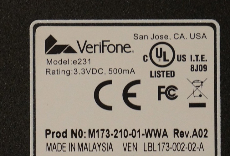 VERIFONE E231 DELL VENUE 8 SCANNER AND CARD READER CASE M173-210-01-WWA