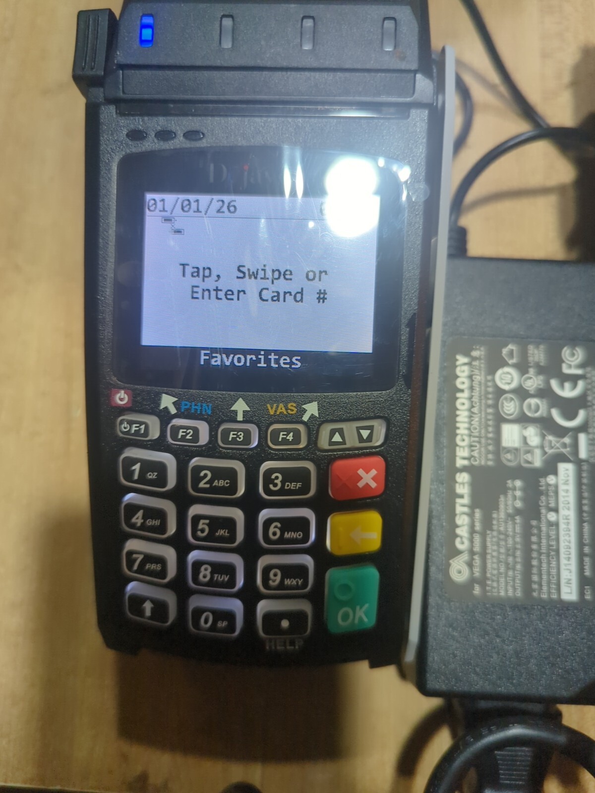 lot of 2 Dejavoo V8S Vega5000S Contactless Credit Card Reader See Description